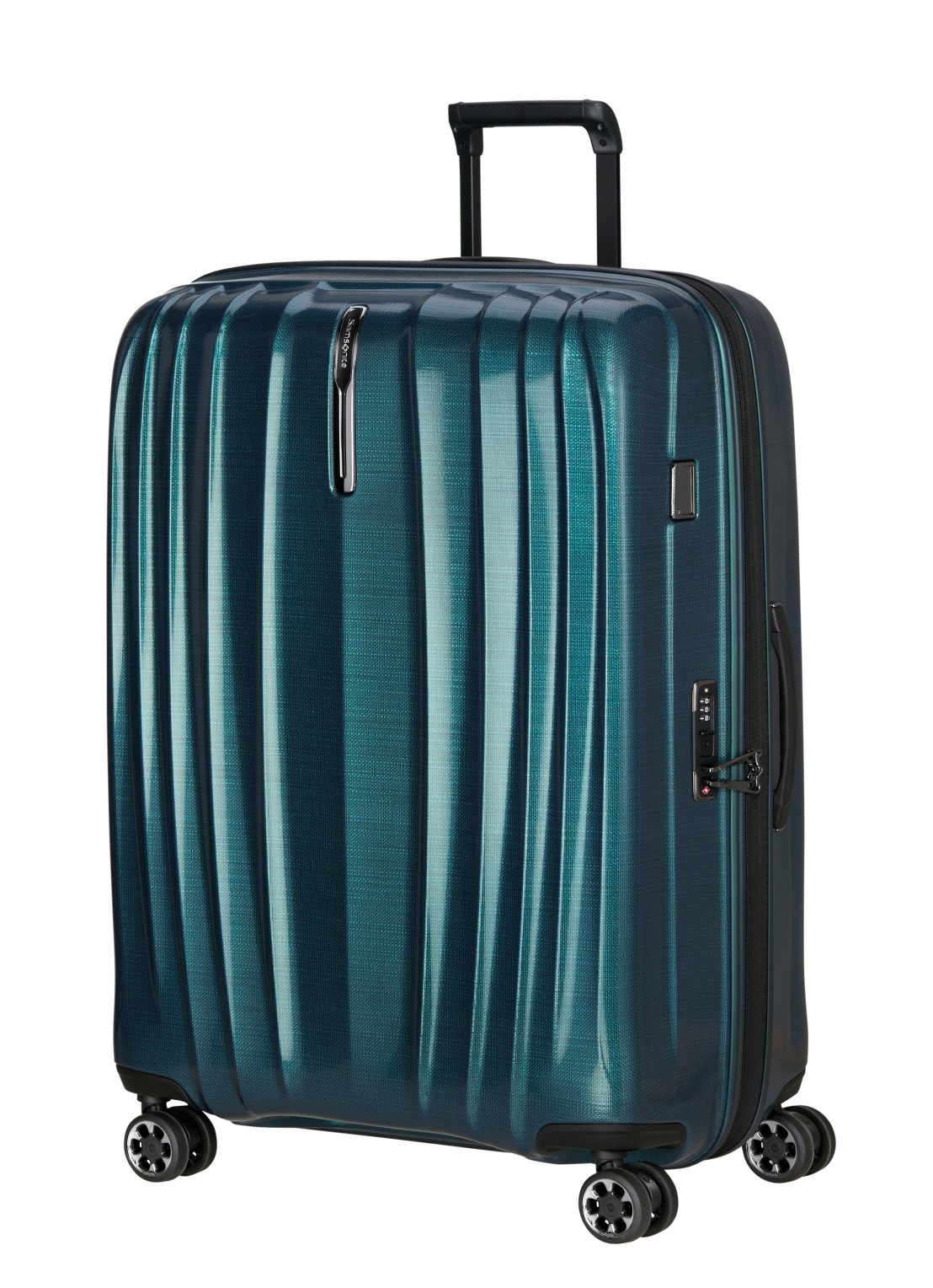 Samsonite Nexis vergrootbare spinner 82 cm - voorkant 4 petrol