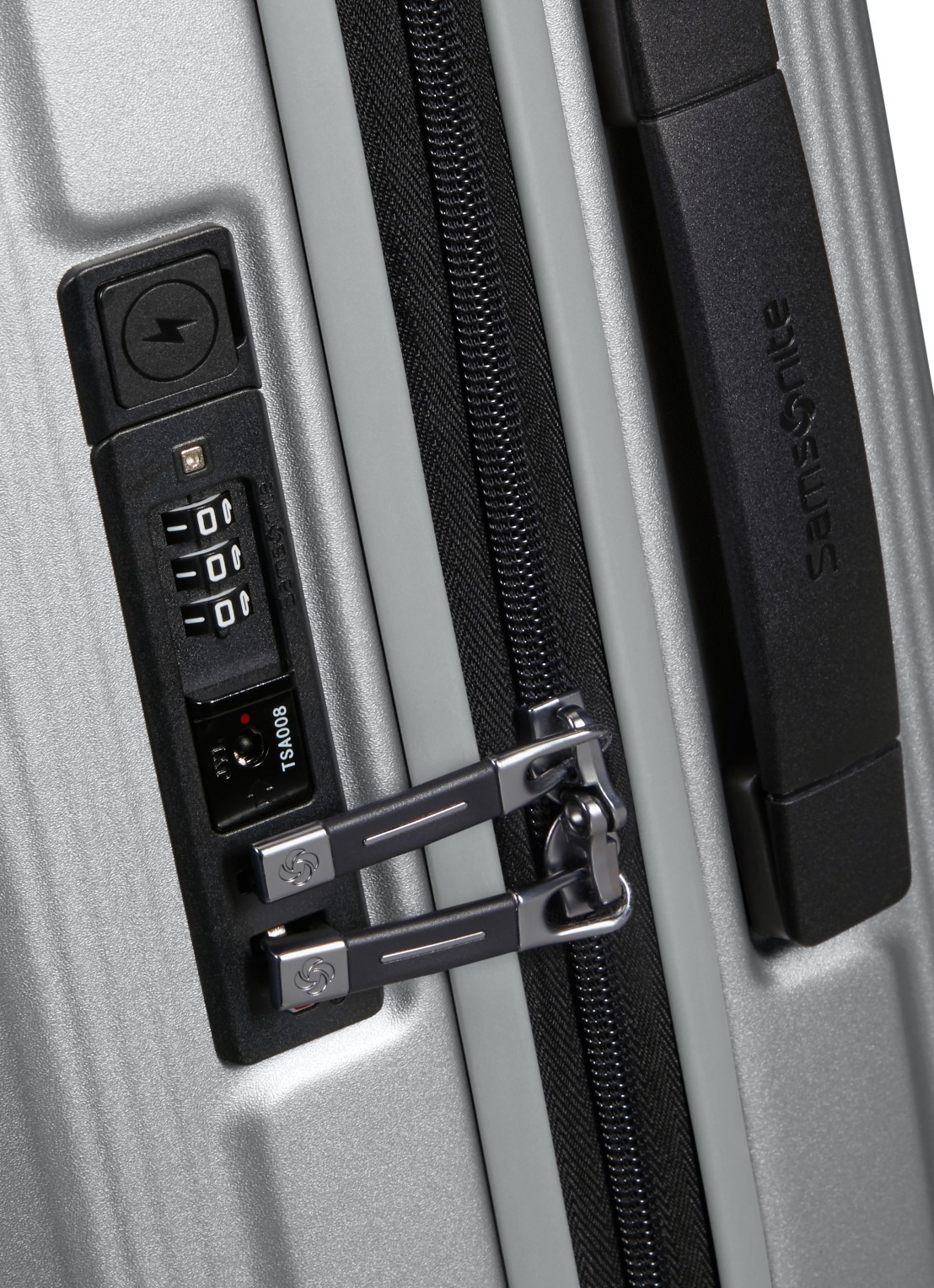 Samsonite Nuon spinner 55 cm - detail 5 zilver