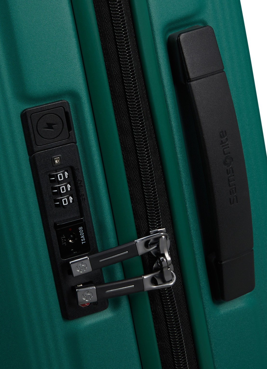 Samsonite Nuon spinner 55 cm - detail 4 zeegroen
