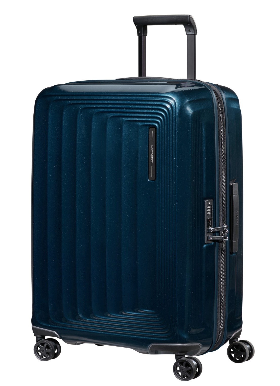 Samsonite Nuon spinner 69 cm - voorkant 3 donkerblauw