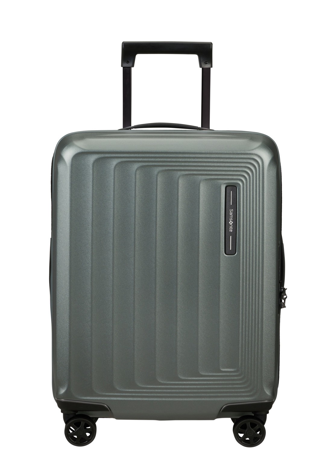 Samsonite Nuon vergrootbare spinner 55 cm - voorkant 4 khaki