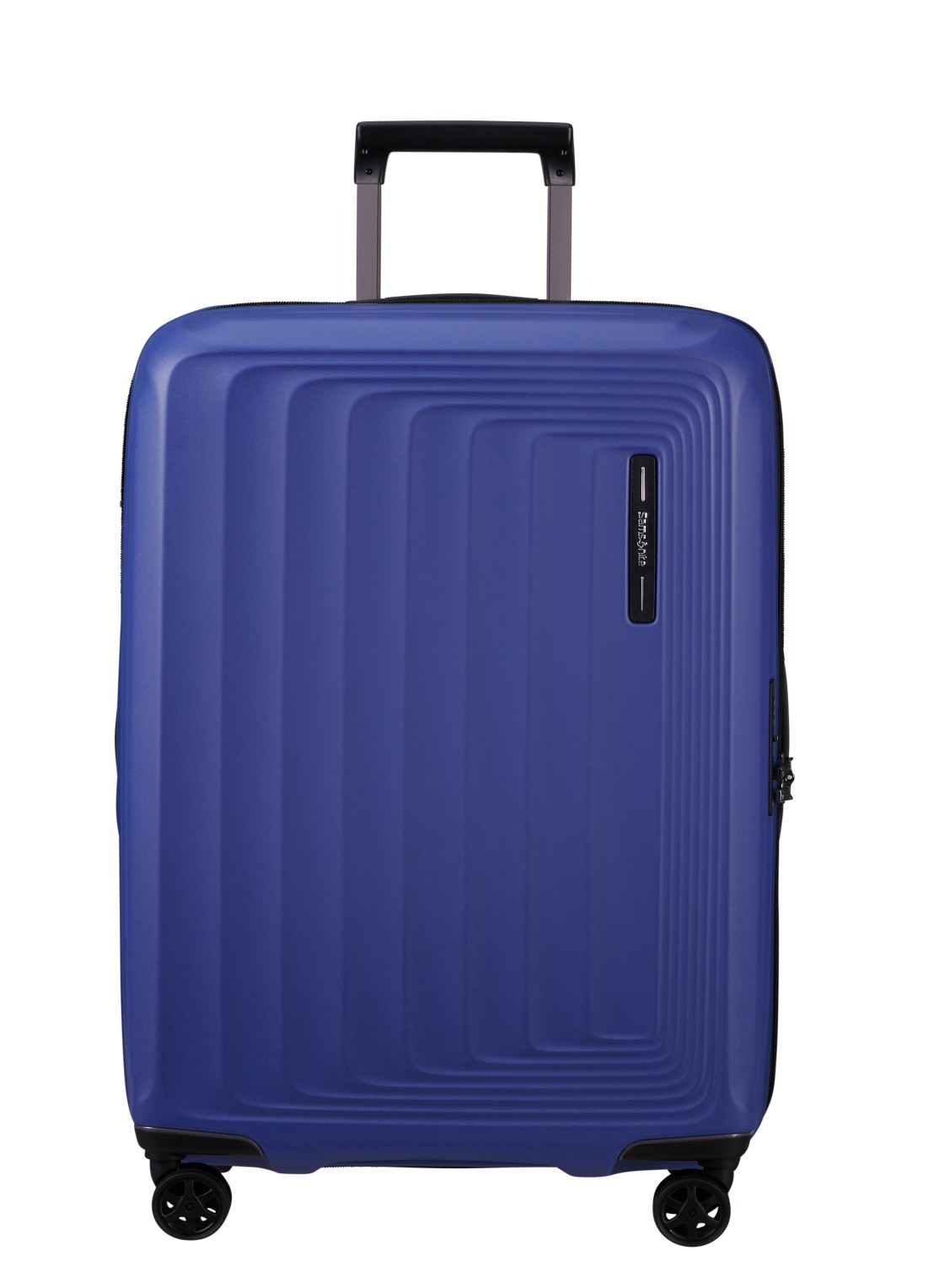 Samsonite Nuon vergrootbare spinner 69 cm - voorkant 4 blauw