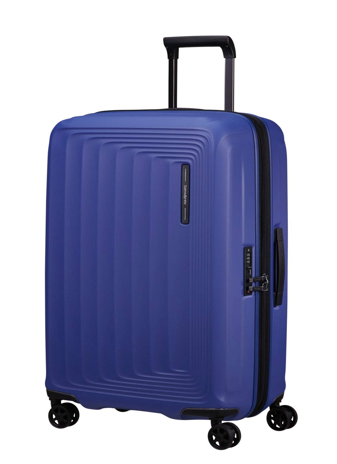 Samsonite Nuon vergrootbare spinner 69 cm - voorkant 5 blauw