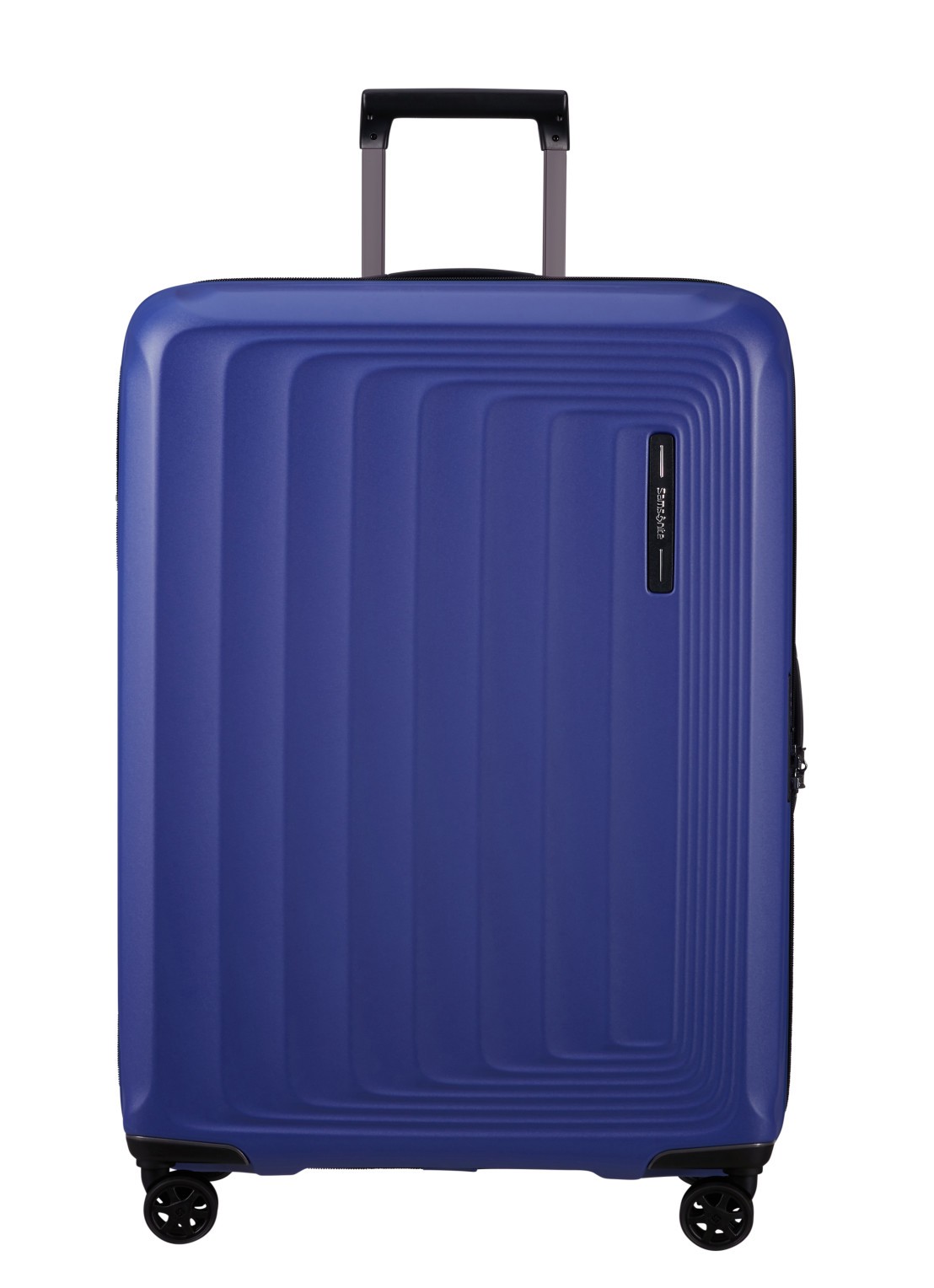 Samsonite Nuon vergrootbare spinner 75 cm - voorkant 3 blauw