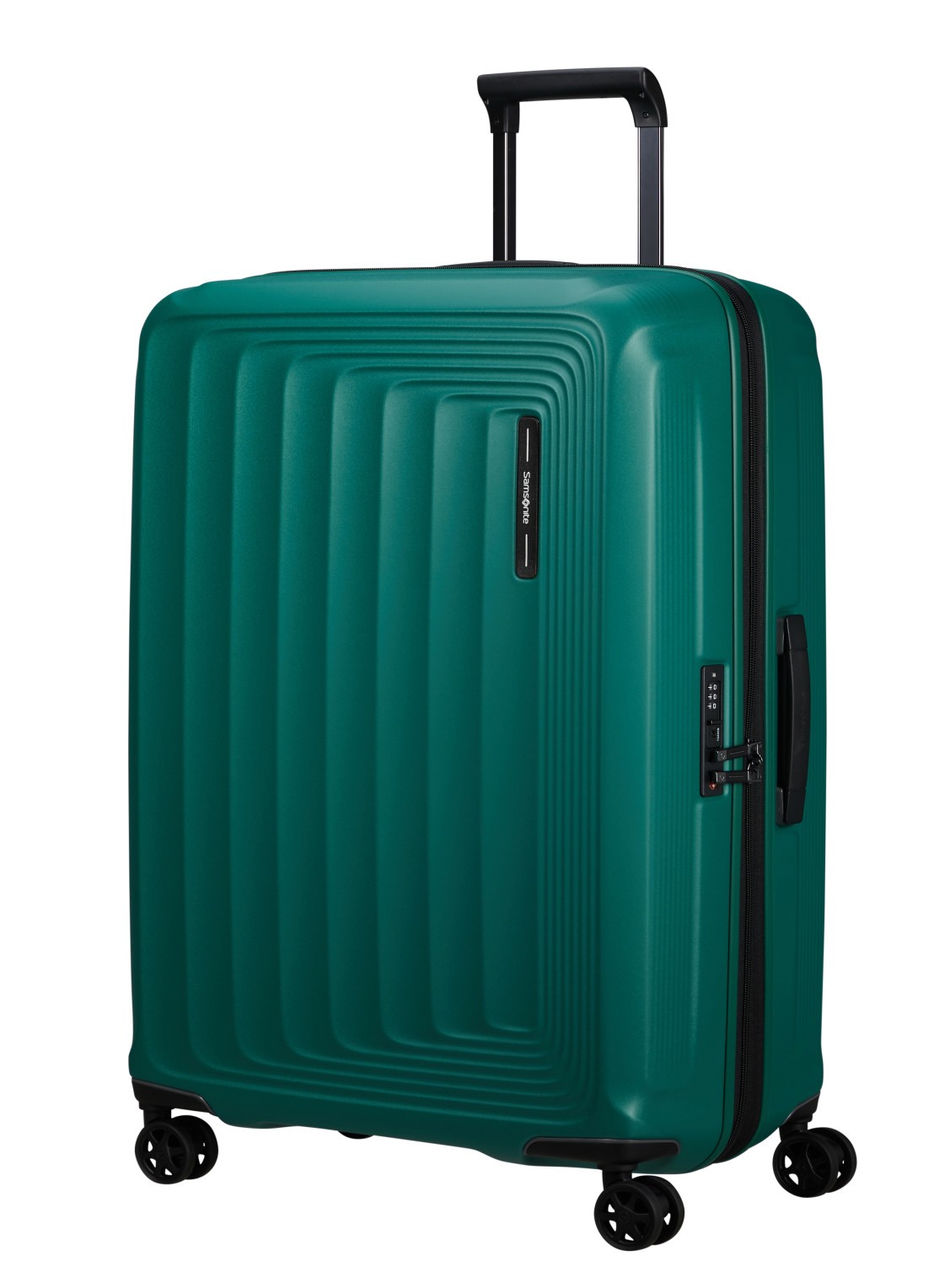 Samsonite Nuon vergrootbare spinner 75 cm - voorkant 4 groen