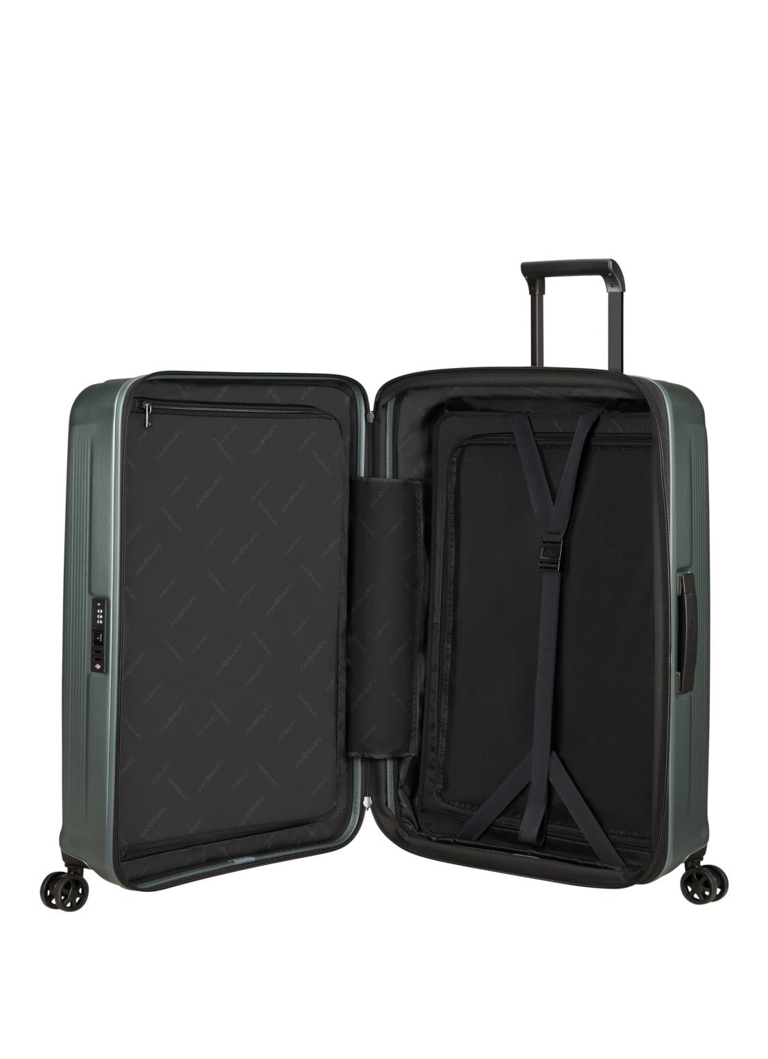 Samsonite Nuon vergrootbare spinner 81 cm - voorkant 7 khaki