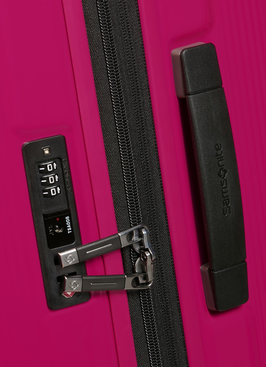 Samsonite Nuon vergrootbare spinner 81 cm - detail 5 metallic ruby / donkerroze