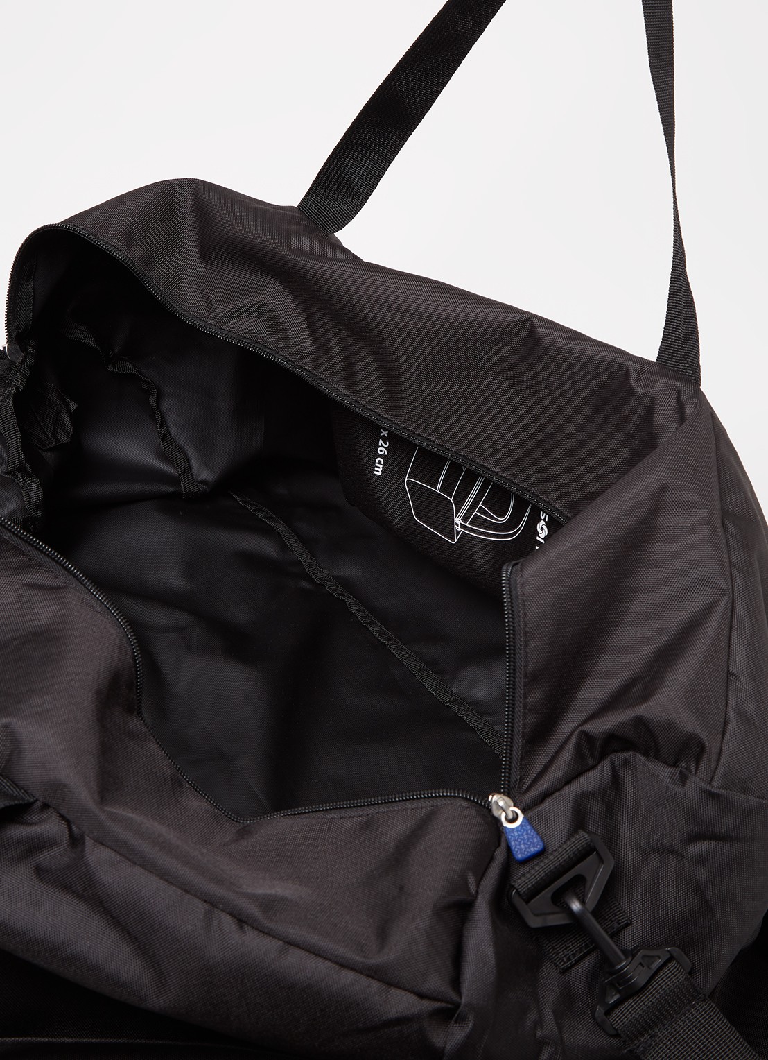 Samsonite Opvouwbare weekendtas met afneembare schouderriem - detail zwart