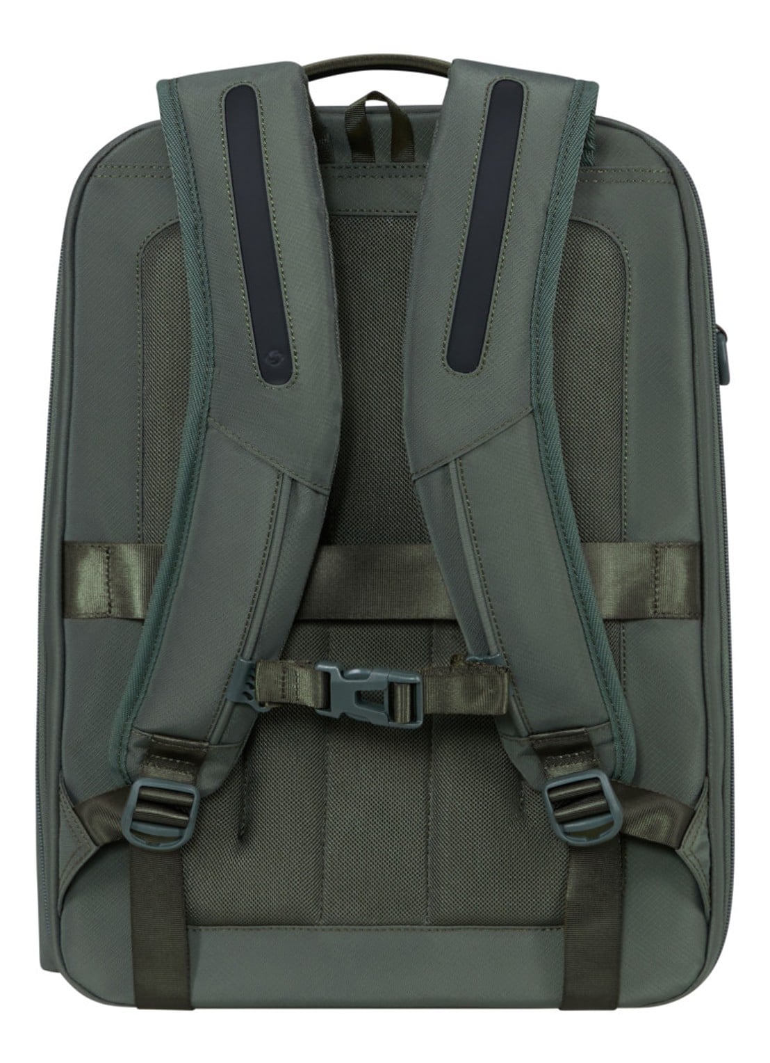 Samsonite Paralux BT 2-1 rugzak - achterkant olijfgroen