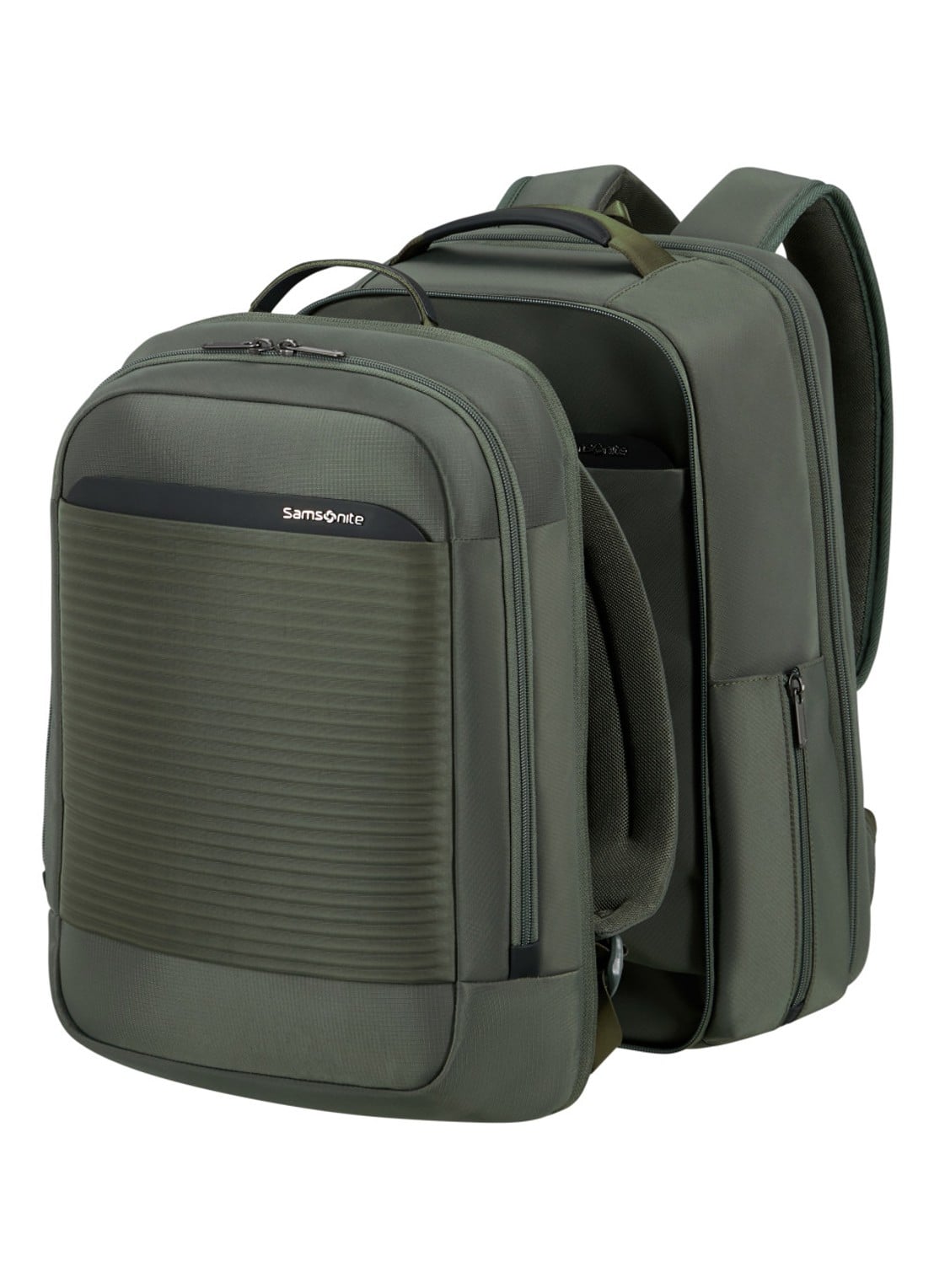 Samsonite Paralux BT 2-1 rugzak - detail 4 olijfgroen