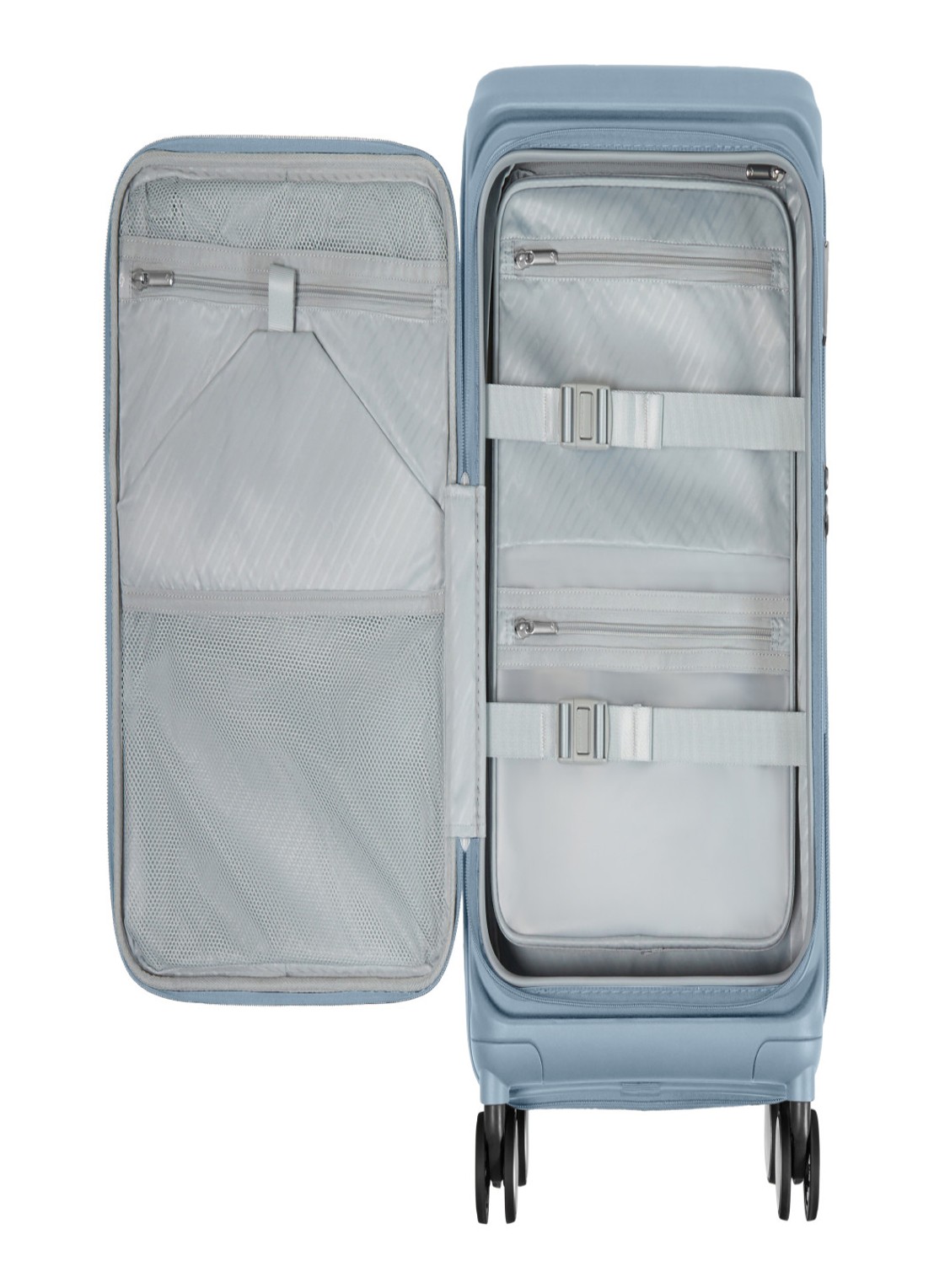 Samsonite Paralux vergrootbare spinner 55 cm - detail blauw