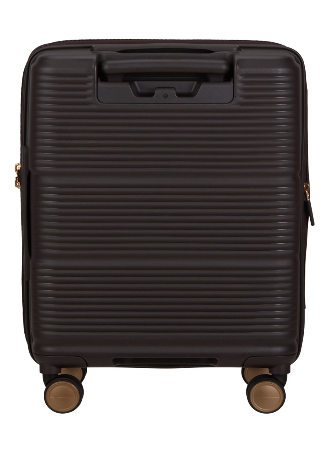 Samsonite Paralux vergrootbare spinner 55 cm - achterkant 5 donkerbruin