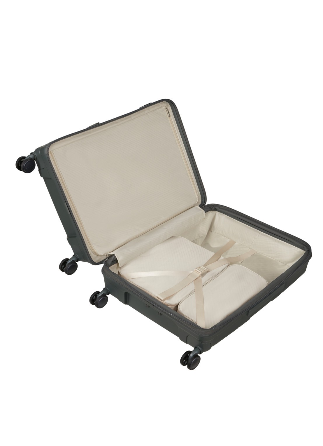 Samsonite Paralux vergrootbare spinner 67 cm - detail olijfgroen