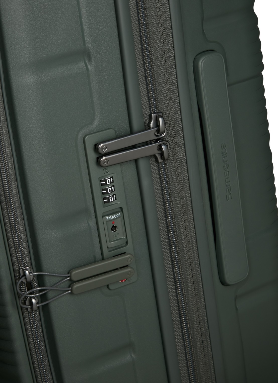Samsonite Paralux vergrootbare spinner 67 cm - detail 3 olijfgroen