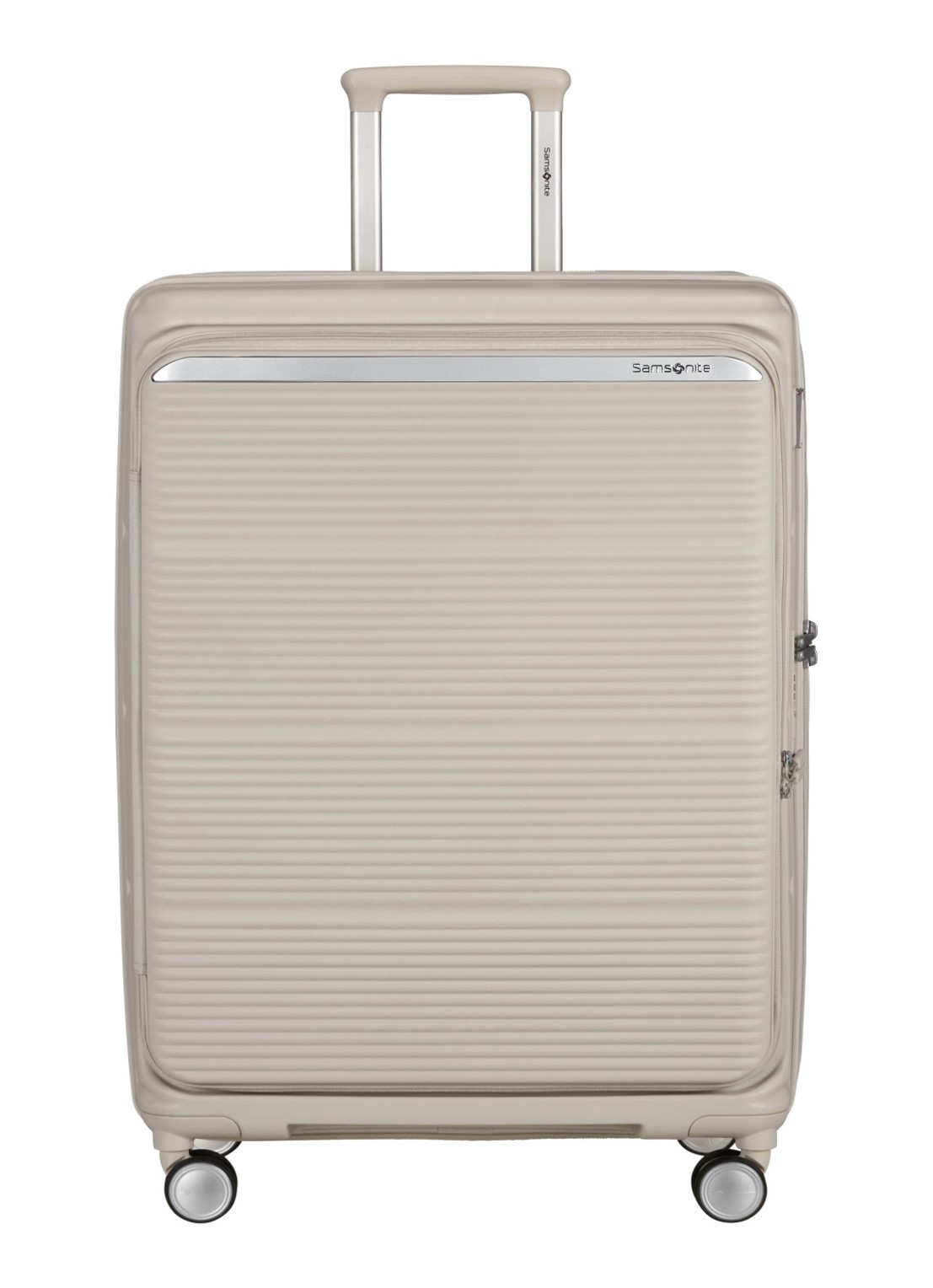Samsonite Paralux vergrootbare spinner 75 cm - voorkant 3 grijs