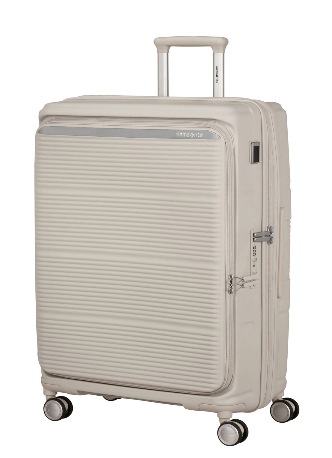 Samsonite Paralux vergrootbare spinner 75 cm - voorkant 4 grijs