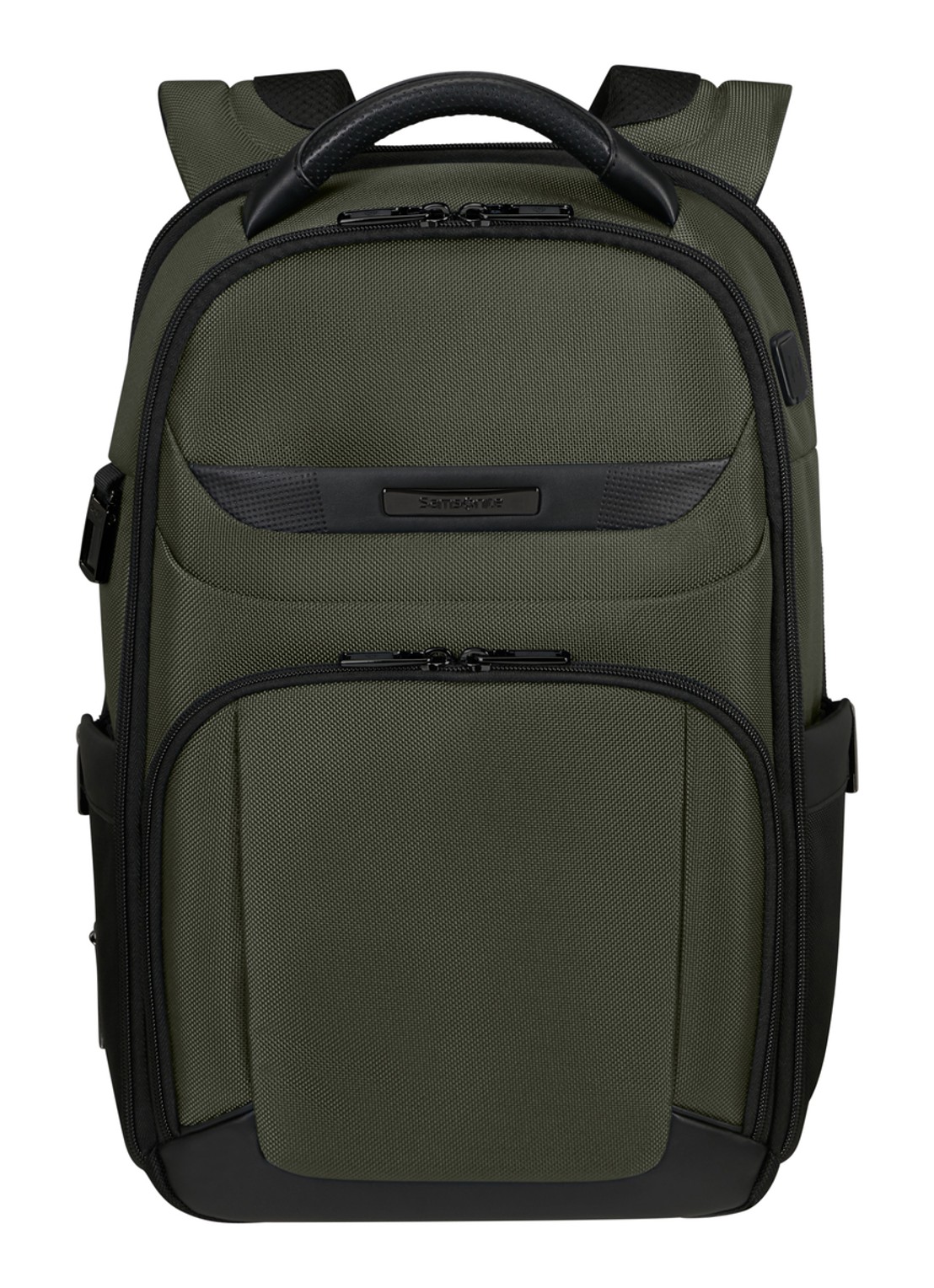 Samsonite Pro-DLX 6 laptoprugzak 14 inch  - voorkant bronsgroen