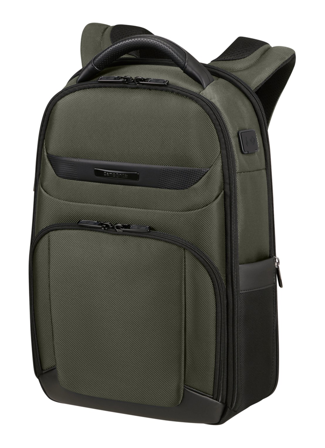 Samsonite Pro-DLX 6 laptoprugzak 14 inch  - voorkant 2 bronsgroen