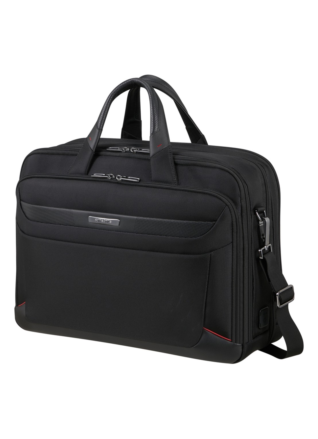 Samsonite Pro-DLX 6 laptoptas 17,3 inch  - voorkant 3 zwart