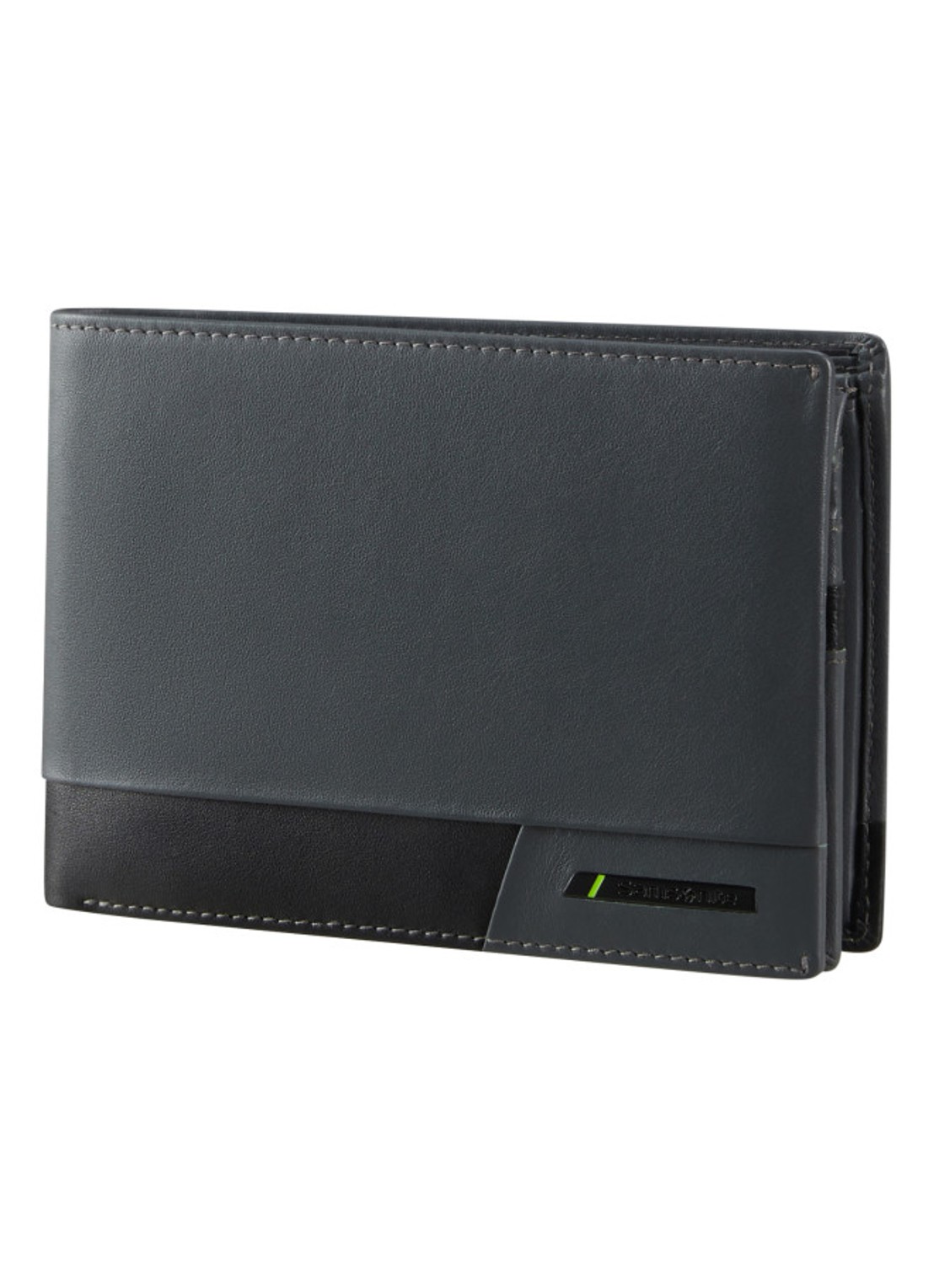 Samsonite Pro-DLX 6 portemonnee van leer - detail 2 blauwgrijs