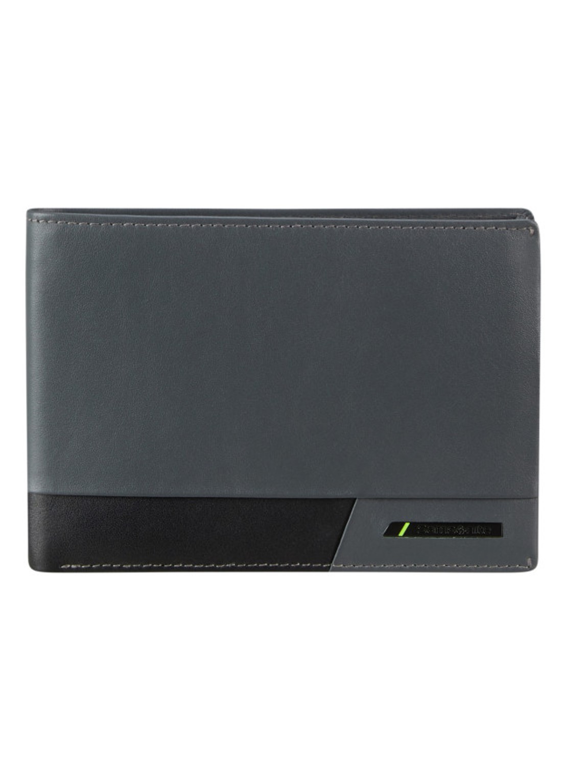 Samsonite Pro-DLX 6 portemonnee van leer - voorkant 3 blauwgrijs