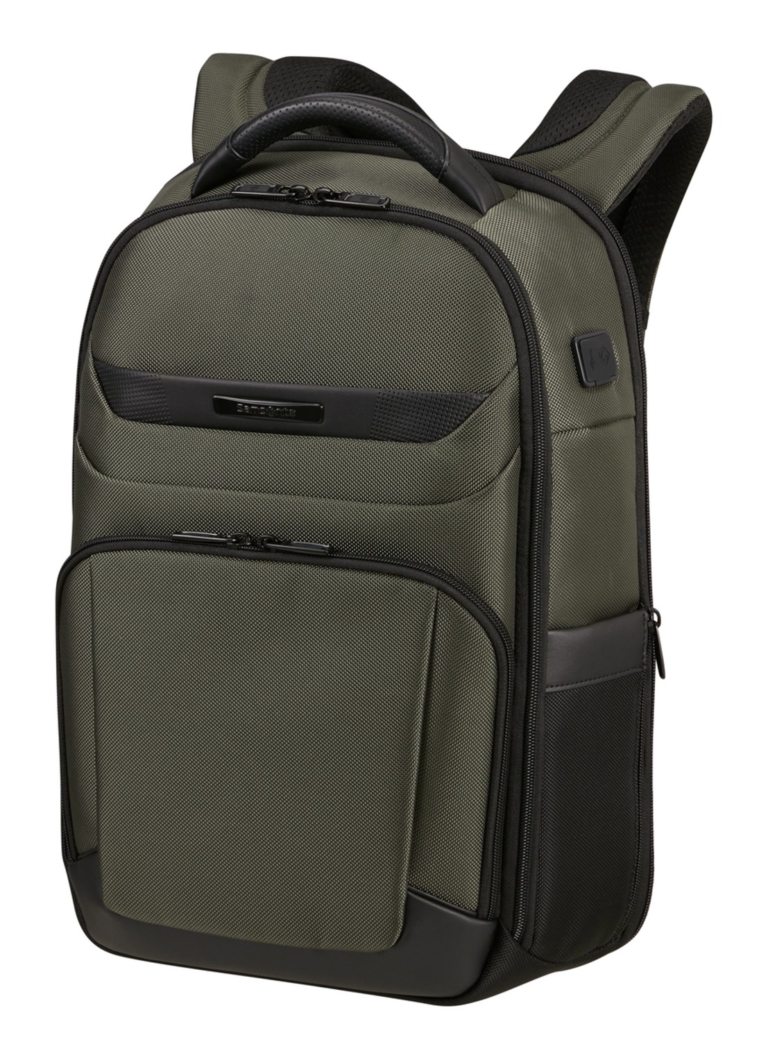 Samsonite Pro-DLX 6 rugzak met 15,6 inch laptopvak - voorkant 3 bronsgroen