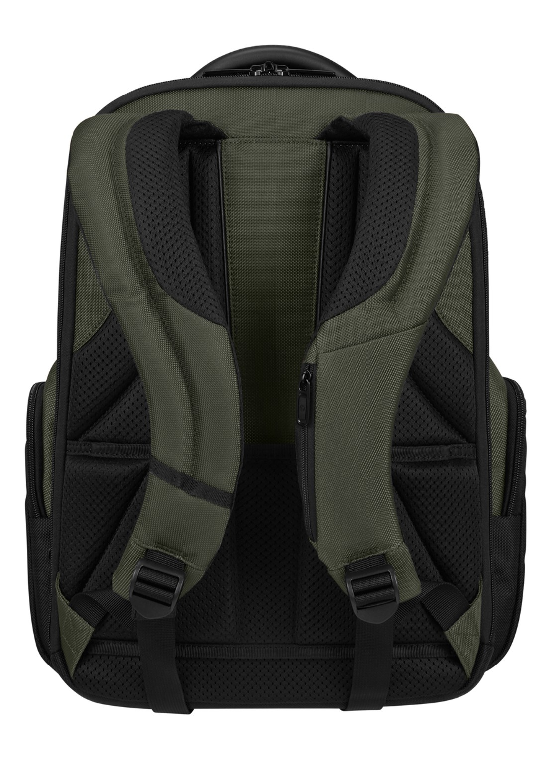 Samsonite Pro-DLX 6 rugzak met 15 inch laptopvak - detail donkergroen
