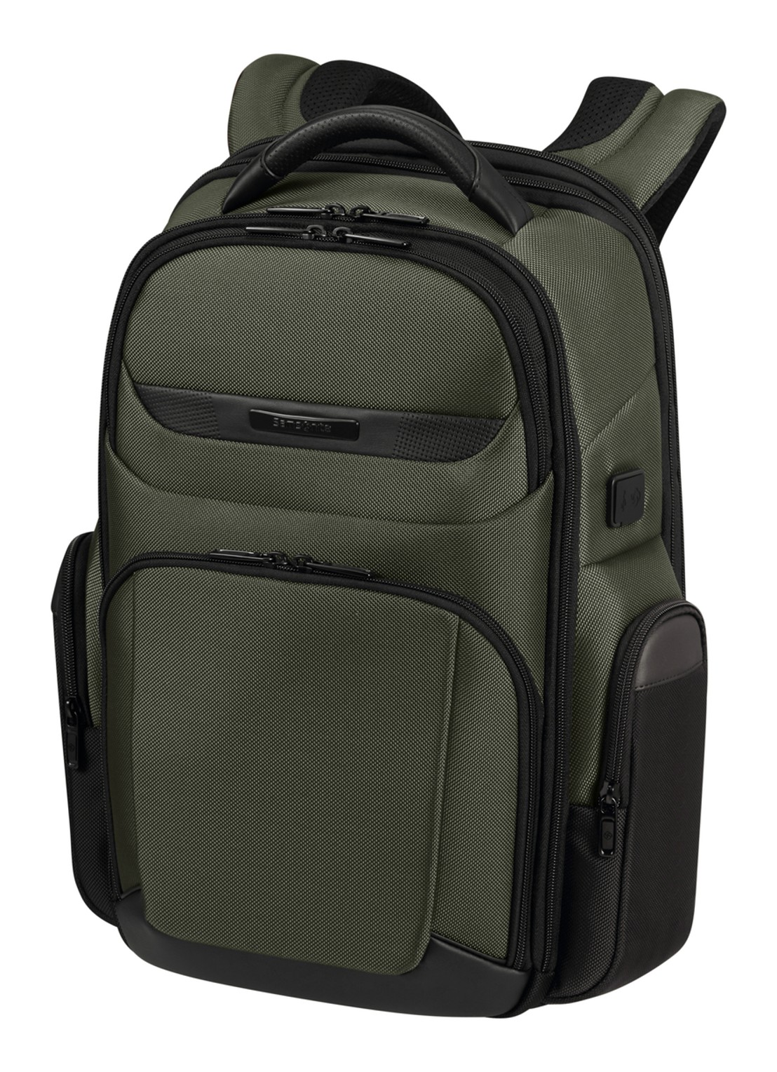 Samsonite Pro-DLX 6 rugzak met 15 inch laptopvak - detail 2 donkergroen