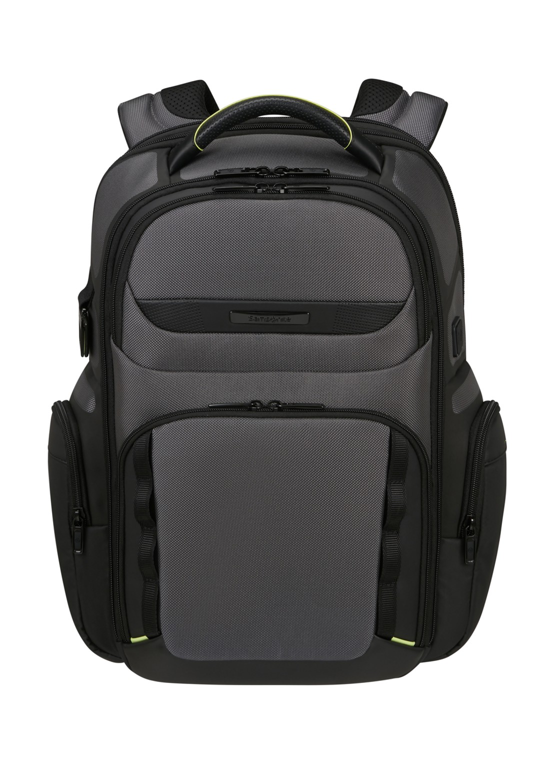 Samsonite Pro-DLX 6 rugzak met 15 inch laptopvak - voorkant 2 donkergrijs