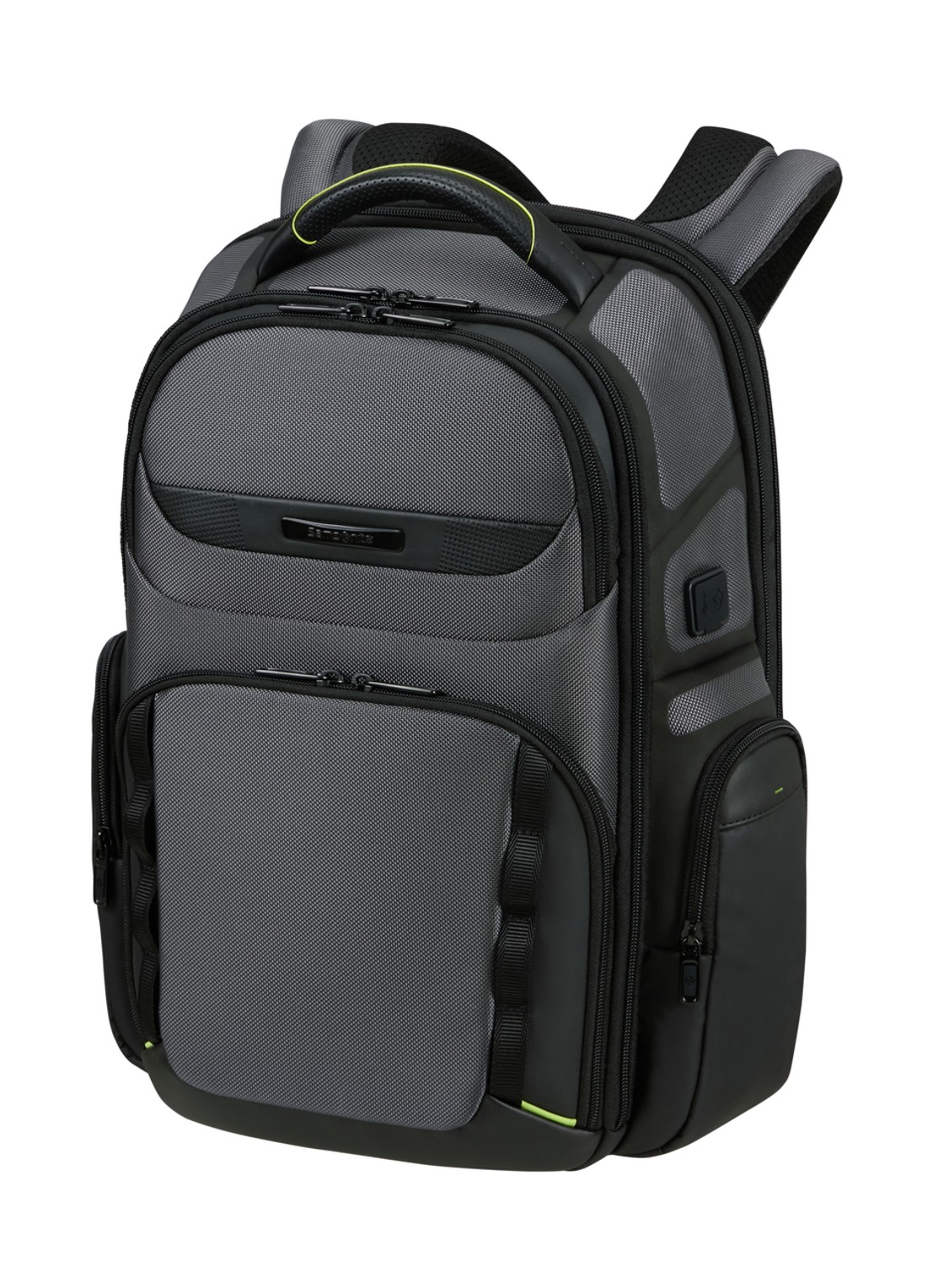 Samsonite Pro-DLX 6 rugzak met 15 inch laptopvak - voorkant 3 donkergrijs