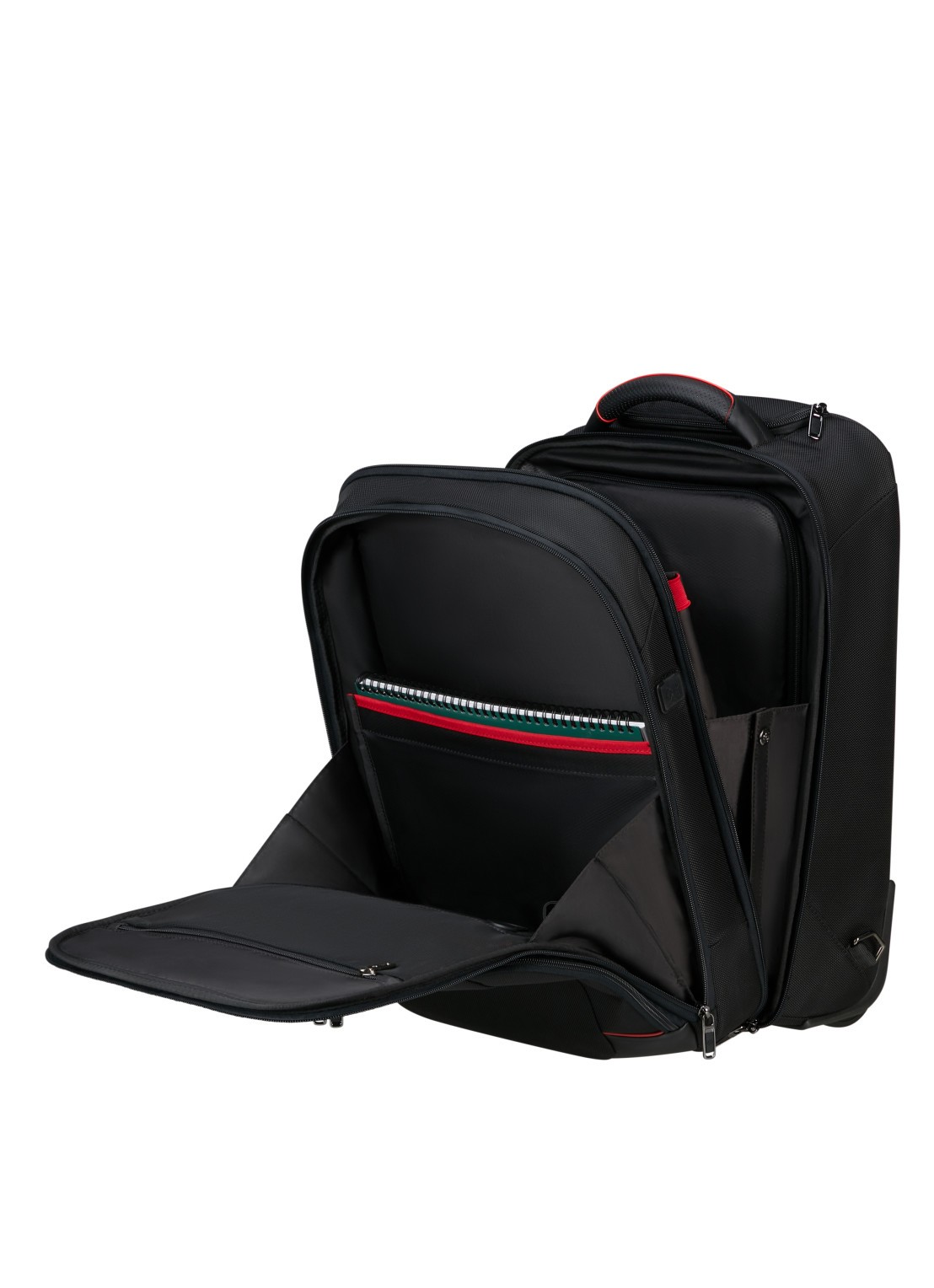Samsonite Pro-DLX 6 rugzak met 17,3 inch laptopvak - voorkant 2 zwart