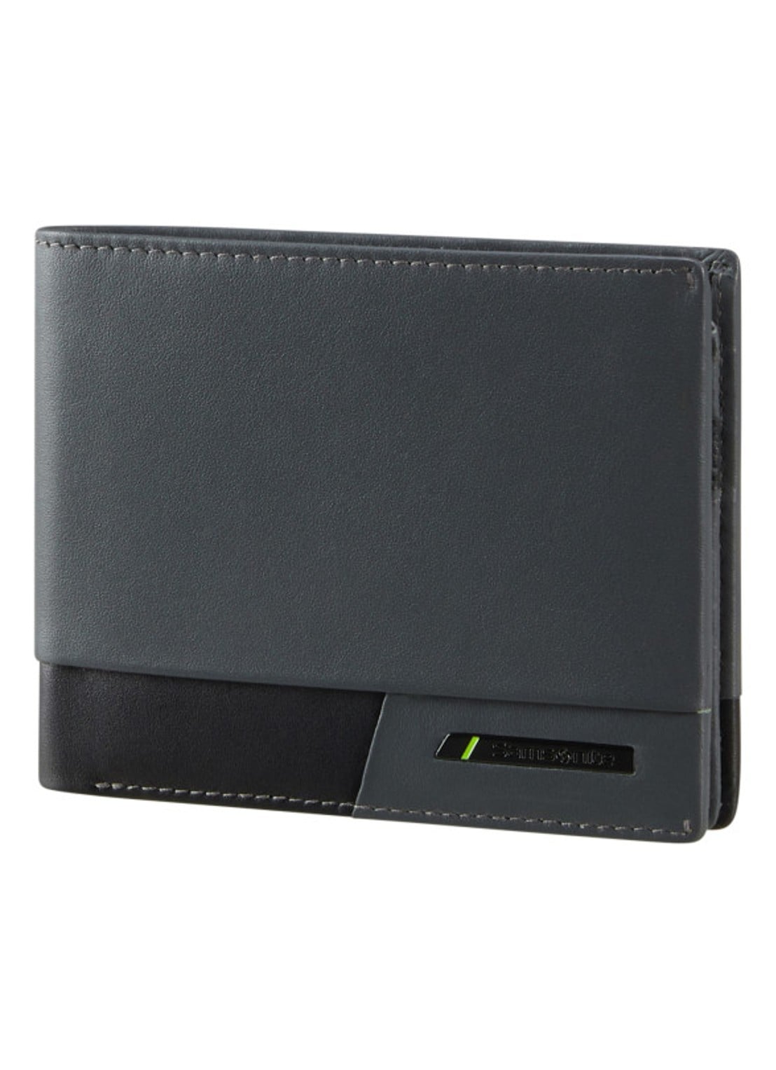 Samsonite Pro-Dlx 6 Slg portemonnee van leer - detail 3 blauwgrijs