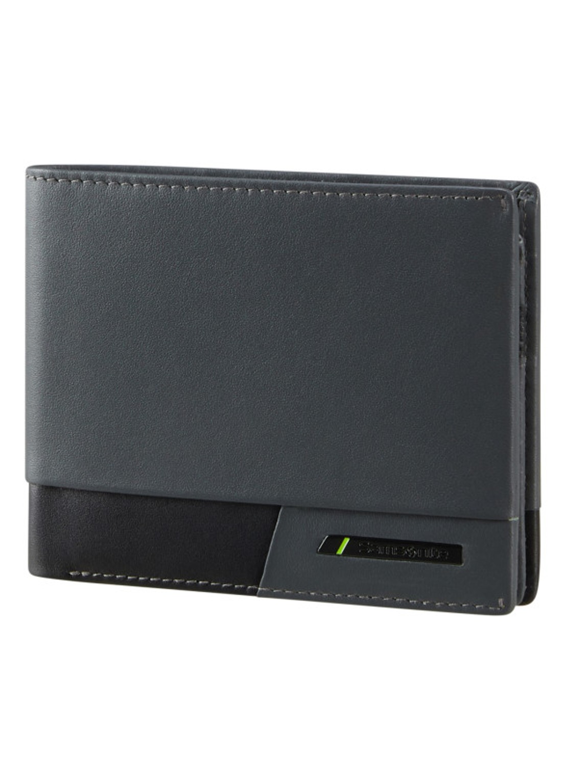 Samsonite Pro-Dlx 6 Slg portemonnee van leer - detail grijs