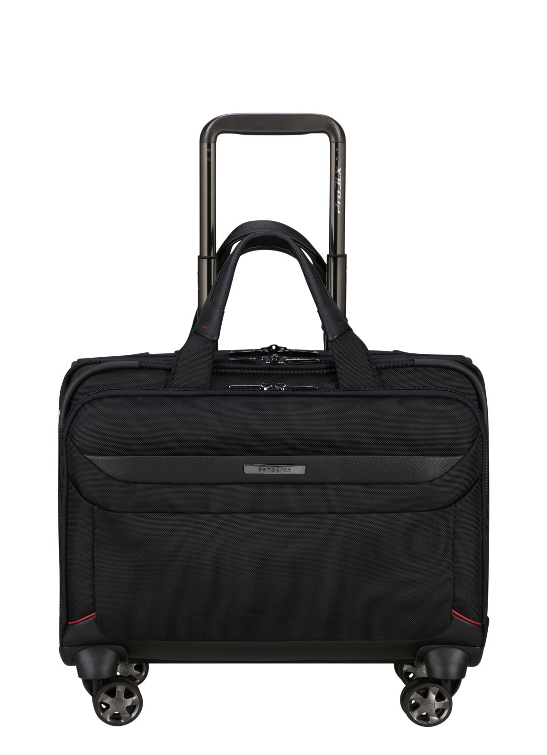 Samsonite Pro-DLX 6 spinner businesstas met 15,6 inch laptopvak - voorkant 2 zwart