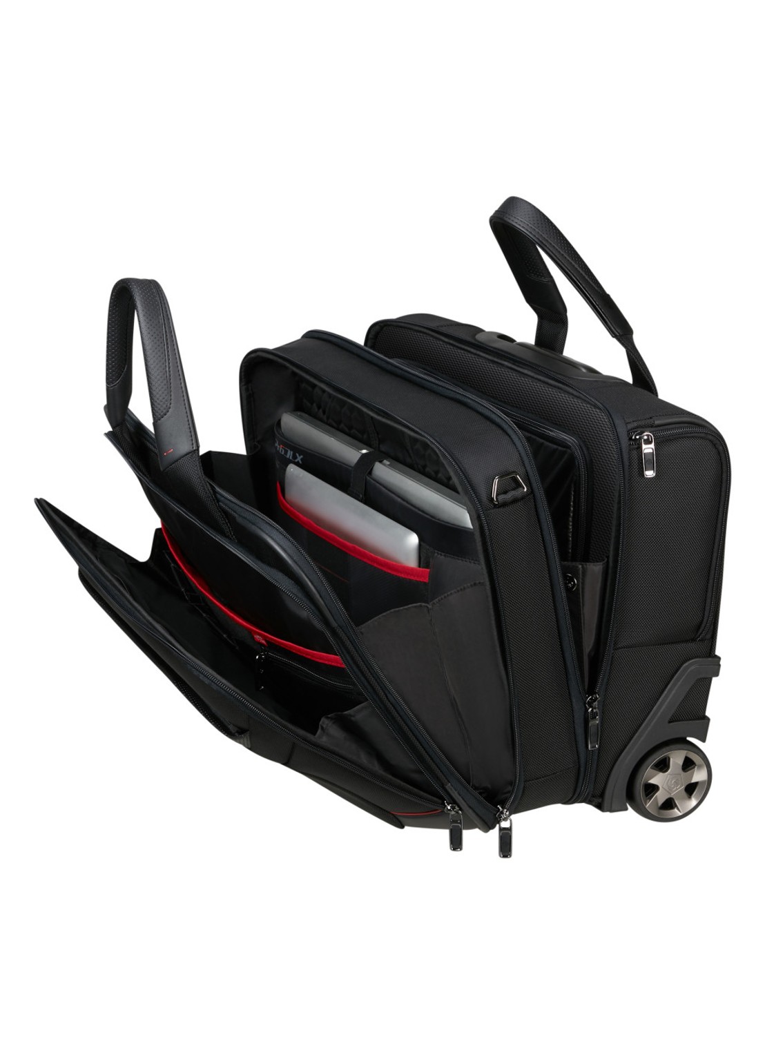 Samsonite Pro-DLX 6 trolley businesstas met 15,6 inch laptopvak - detail 2 zwart