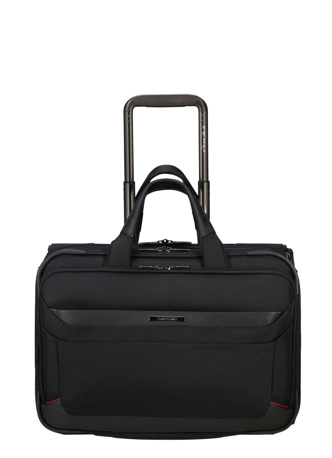 Samsonite Pro-DLX 6 trolley businesstas met 15,6 inch laptopvak - voorkant 3 zwart