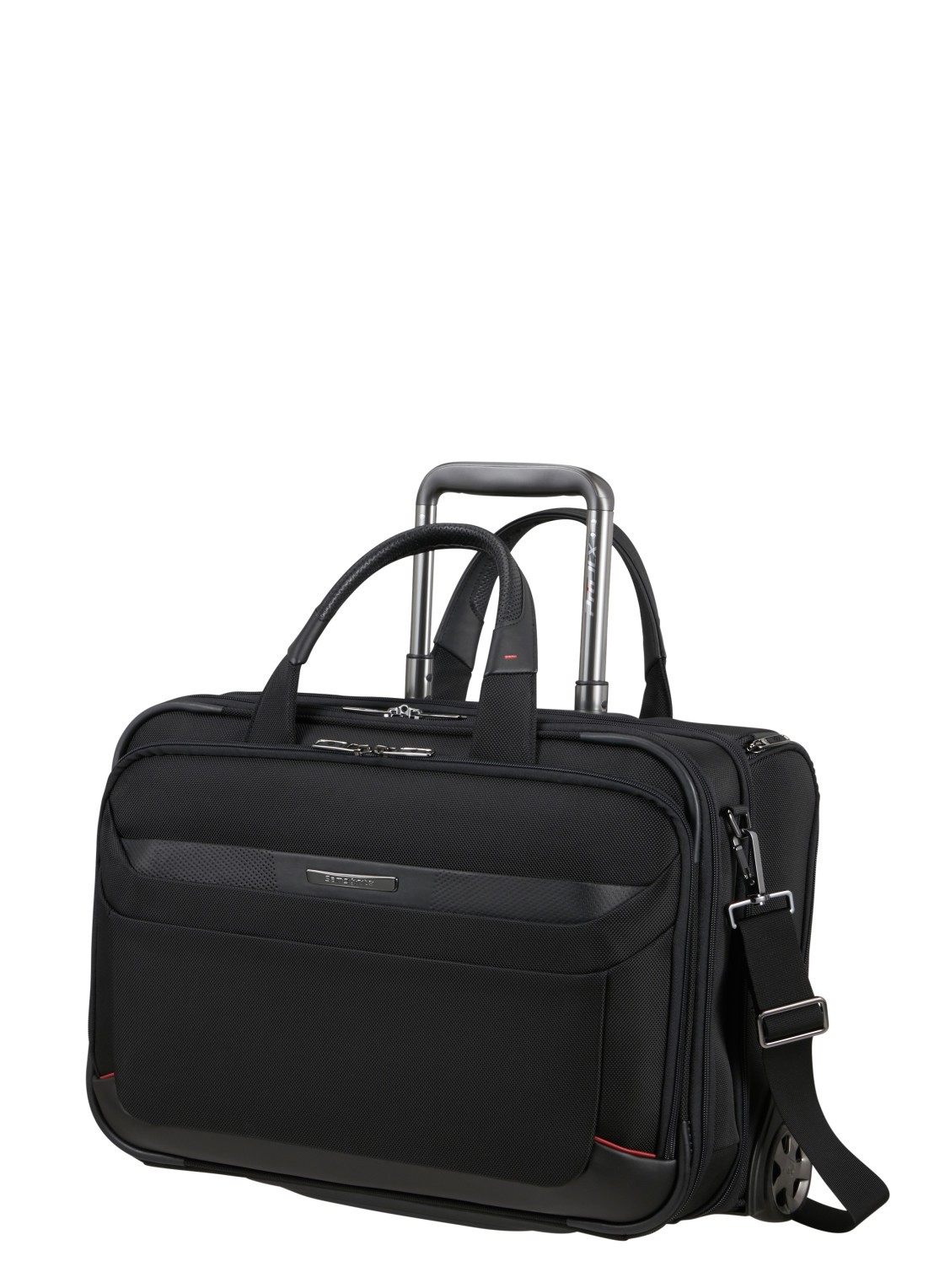 Samsonite Pro-DLX 6 trolley businesstas met 15,6 inch laptopvak - voorkant 4 zwart