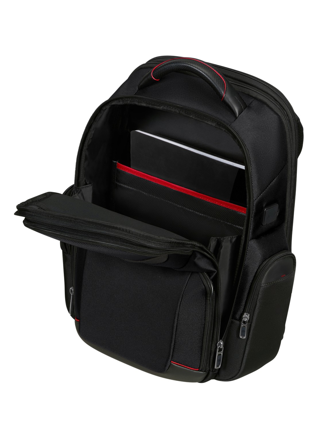 Samsonite Pro-DLX 6 vergrootbare rugzak met 15,6 inch laptopvak - achterkant 4 zwart
