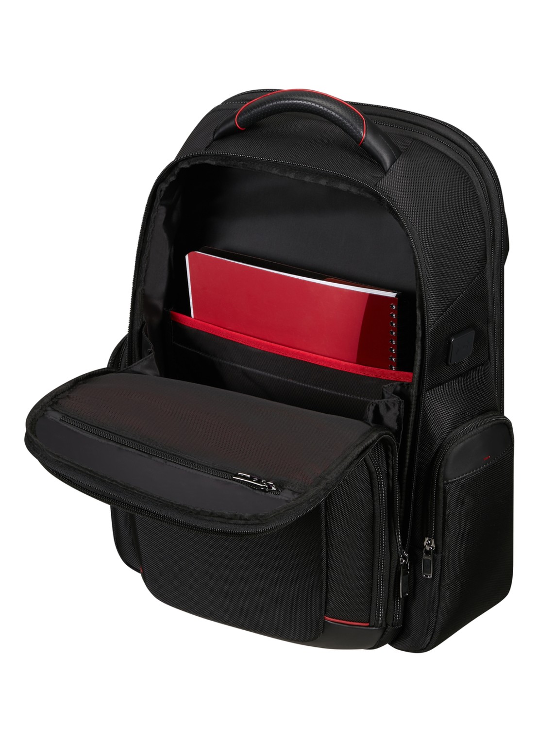Samsonite Pro-DLX 6 vergrootbare rugzak met 17,3 inch laptopvak - achterkant 2 zwart