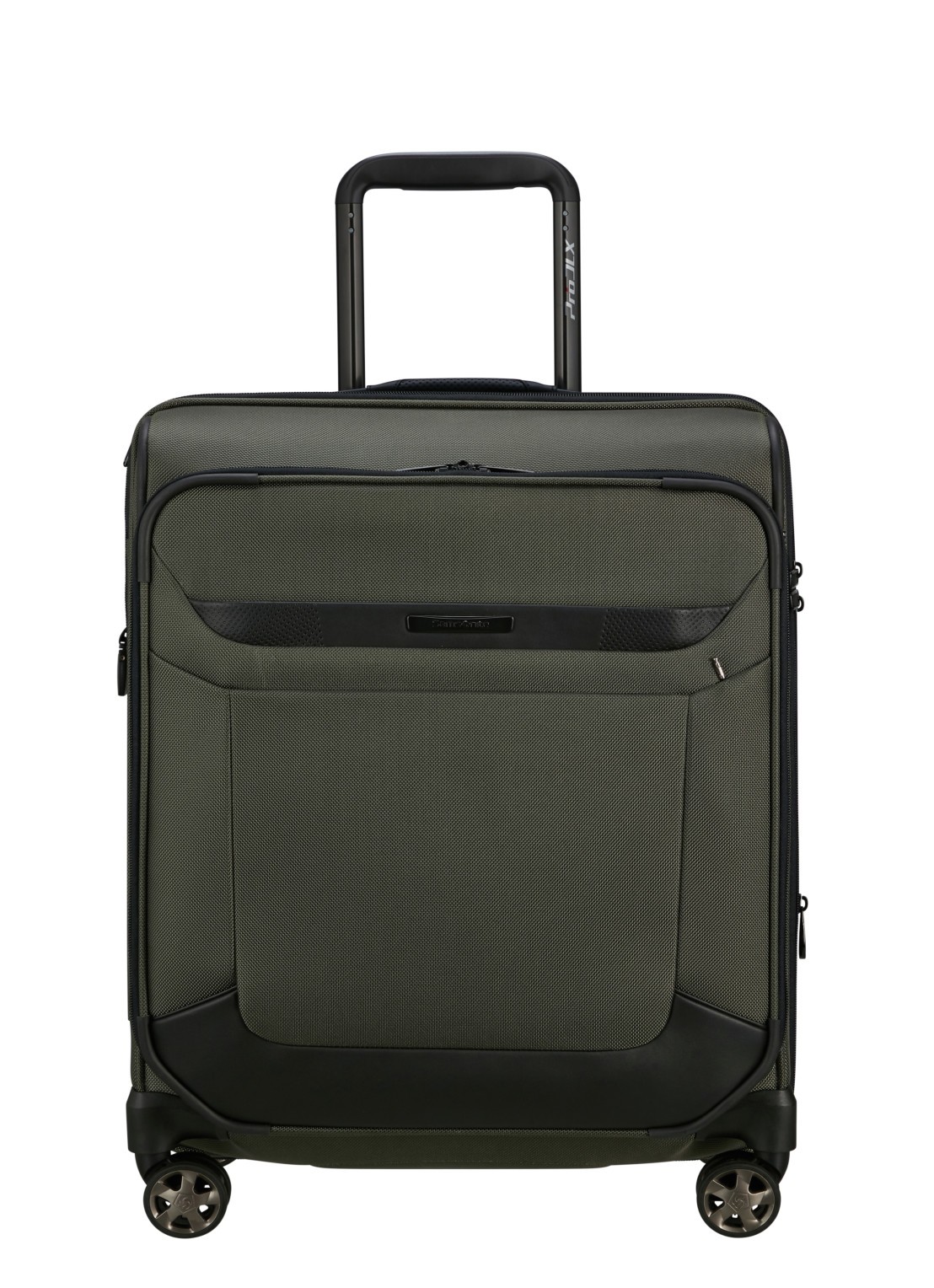 Samsonite Pro-DLX 6 vergrootbare spinner 55 cm - voorkant legergroen