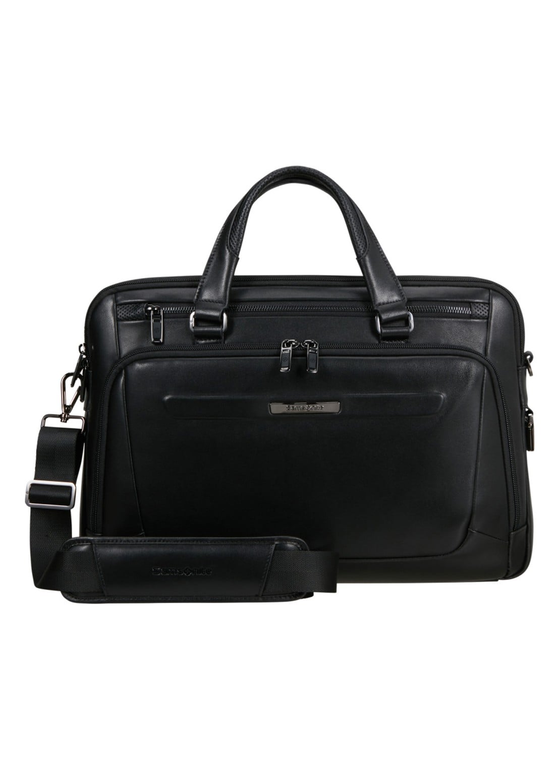 Samsonite PRO-DLX businesstas met 15,6 inch laptopvak - voorkant 2 zwart