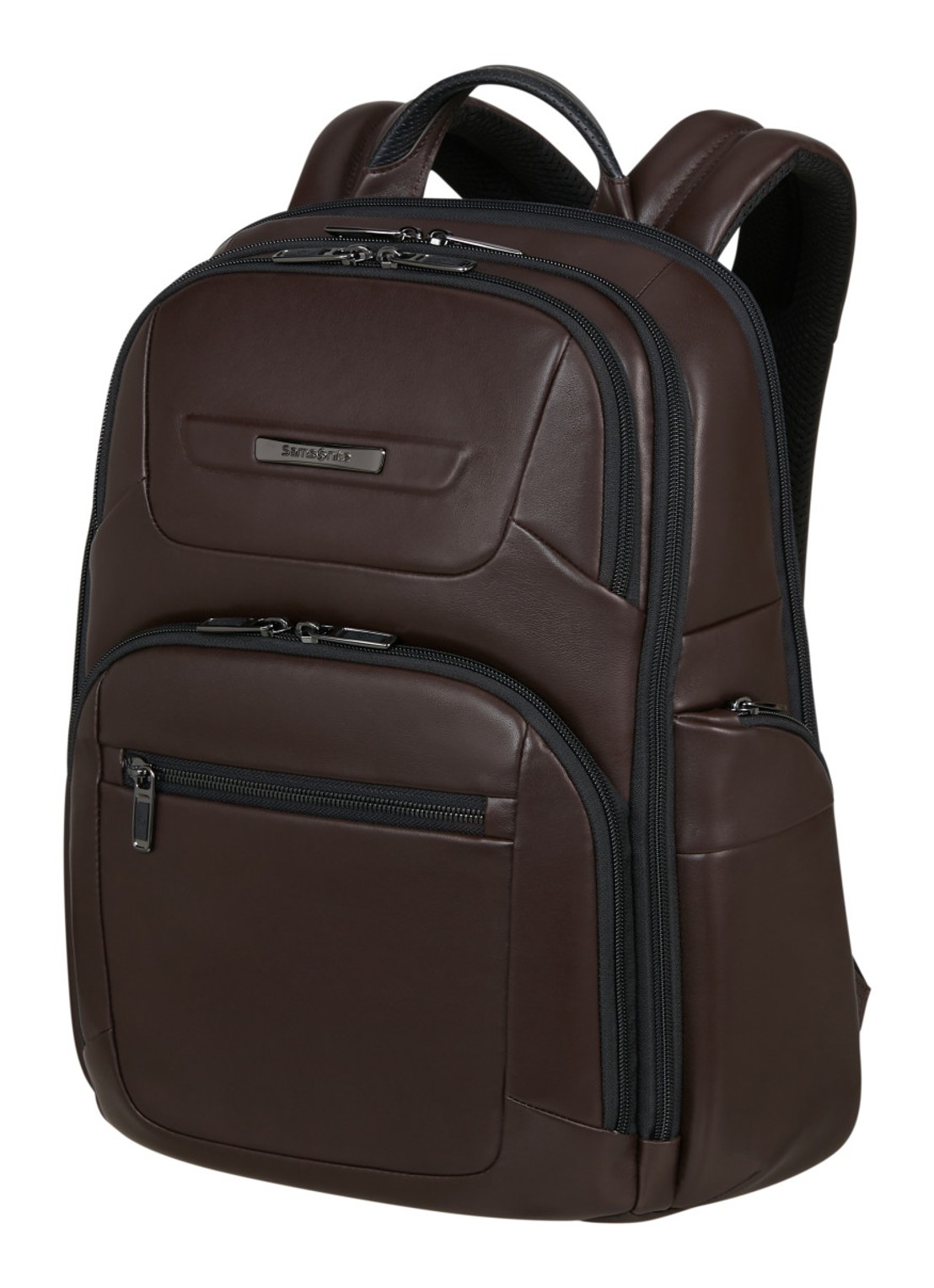 Samsonite PRO-DLX rugzak met 15,6 inch laptopvak - voorkant 3 donkerbruin