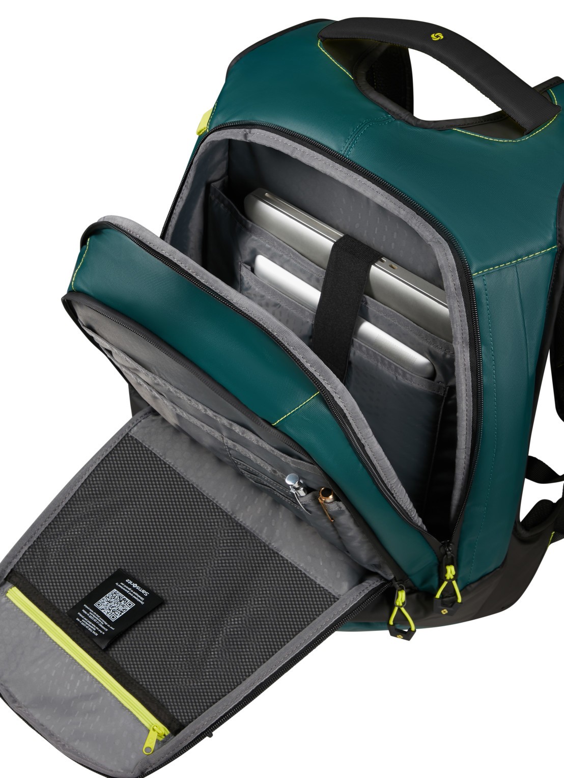 Samsonite Prodiver L rugzak met 17,3 inch laptopvak - detail dark teal / donkergroen