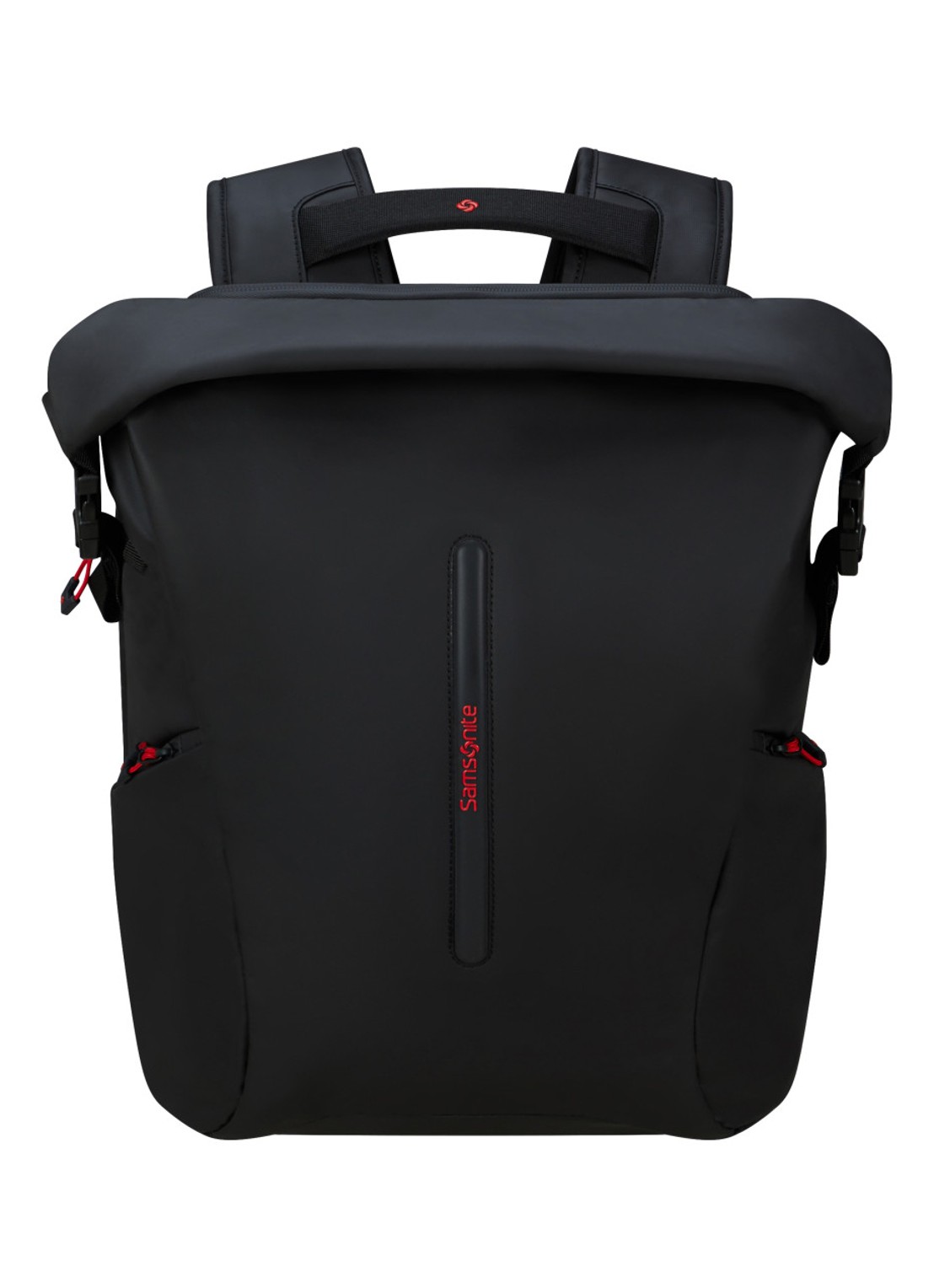 Samsonite Prodiver Rolltop rugzak L met 17 inch laptopvak - voorkant zwart