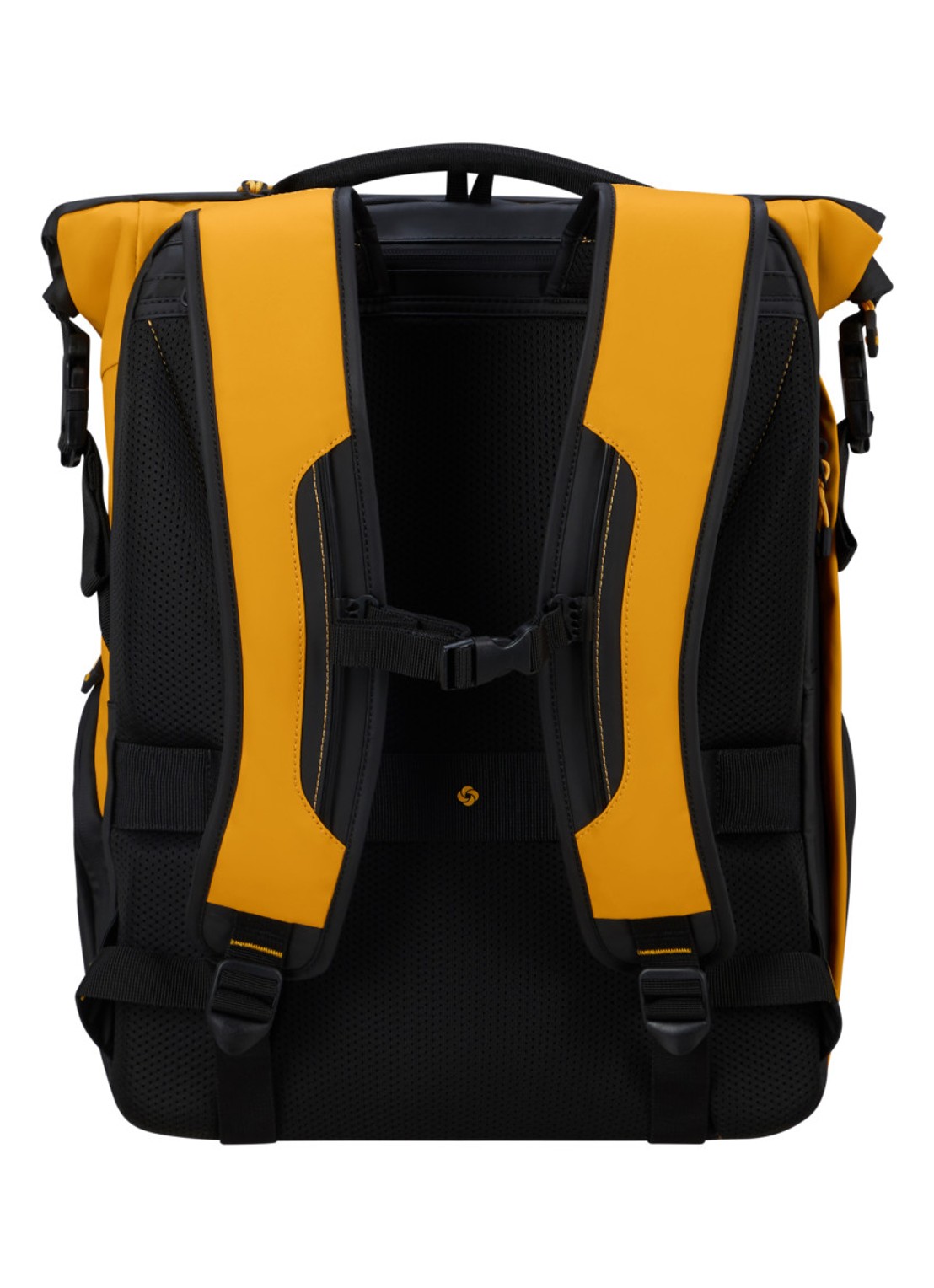 Samsonite Prodiver Rolltop rugzak L met 17 inch laptopvak - achterkant 2 geel
