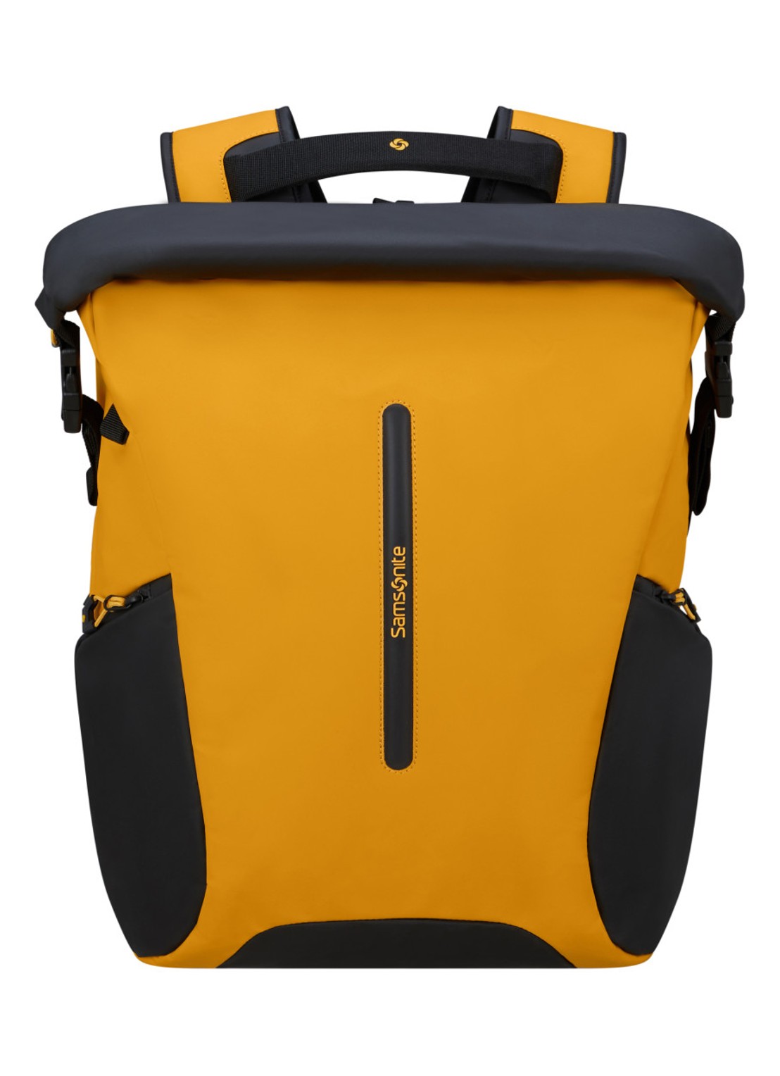 Samsonite Prodiver Rolltop rugzak L met 17 inch laptopvak - voorkant 3 geel