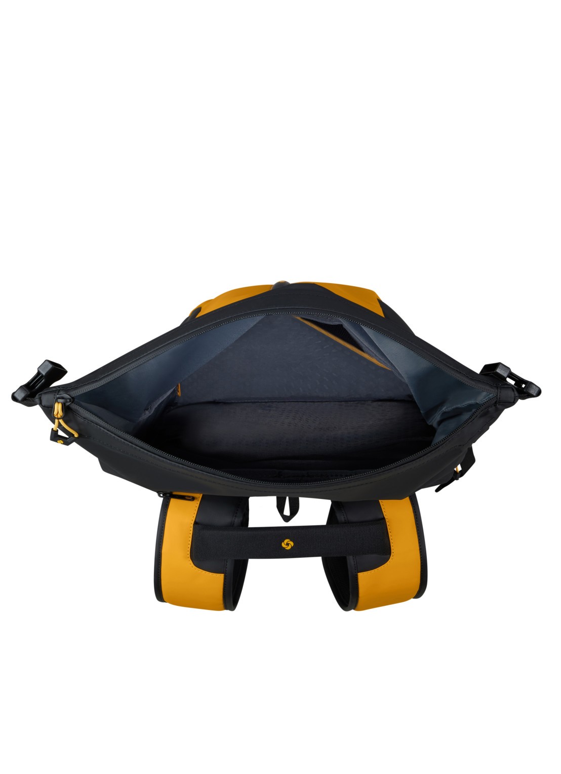 Samsonite Prodiver Rolltop rugzak L met 17 inch laptopvak - voorkant 4 geel