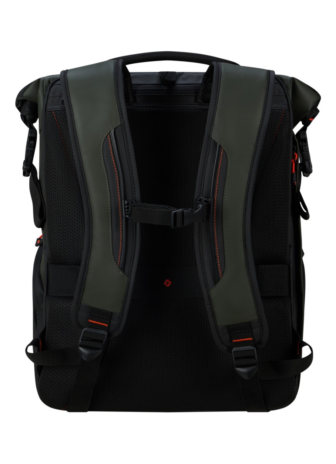 Samsonite Prodiver Rolltop rugzak L met 17 inch laptopvak - achterkant legergroen