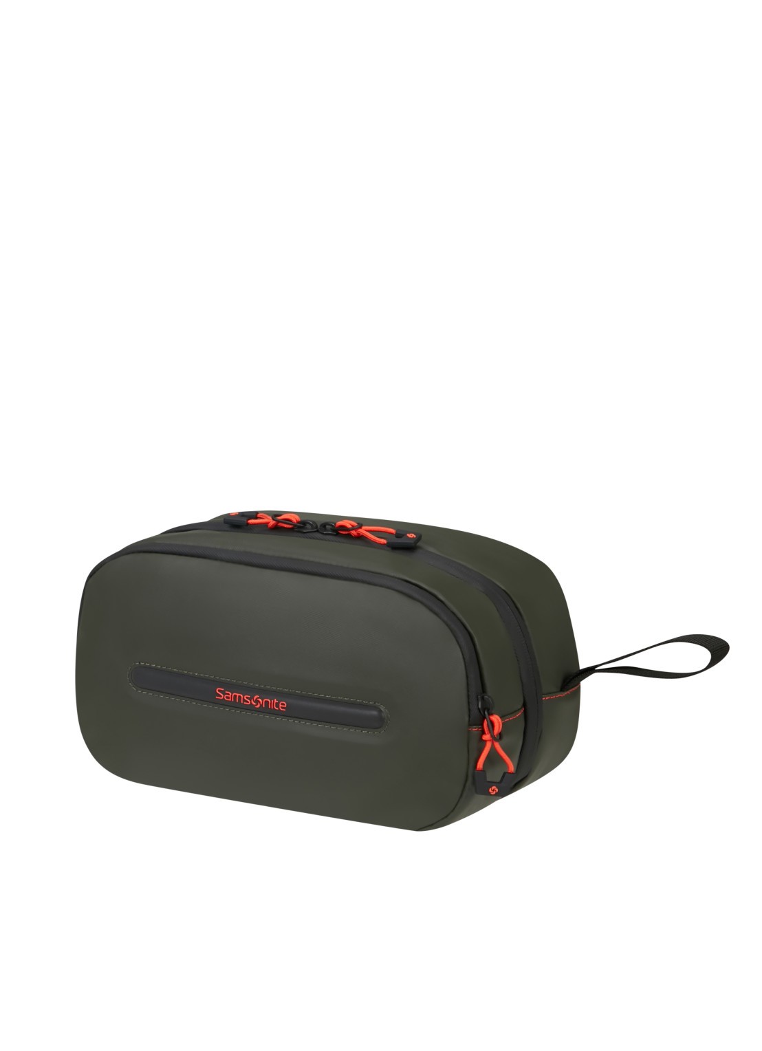 Samsonite Prodiver toilettas met logo - voorkant 2 climbing ivy / bronsgroen