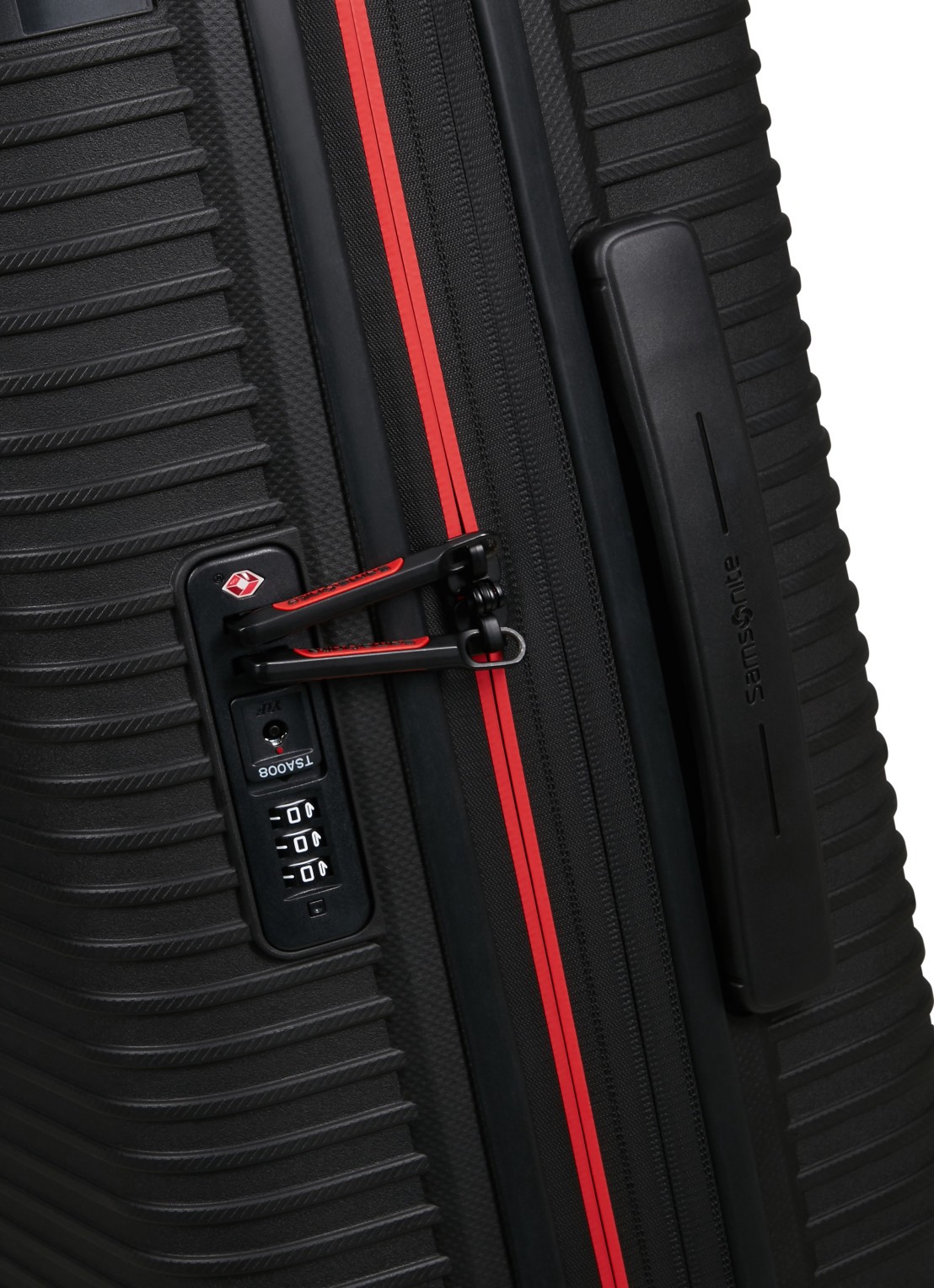 Samsonite Prodiver vergrootbare spinner 55 cm - detail zwart